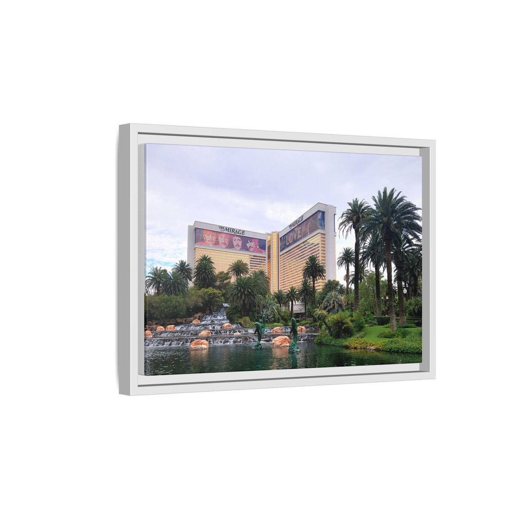 The Mirage Casino Framed Canvas Print