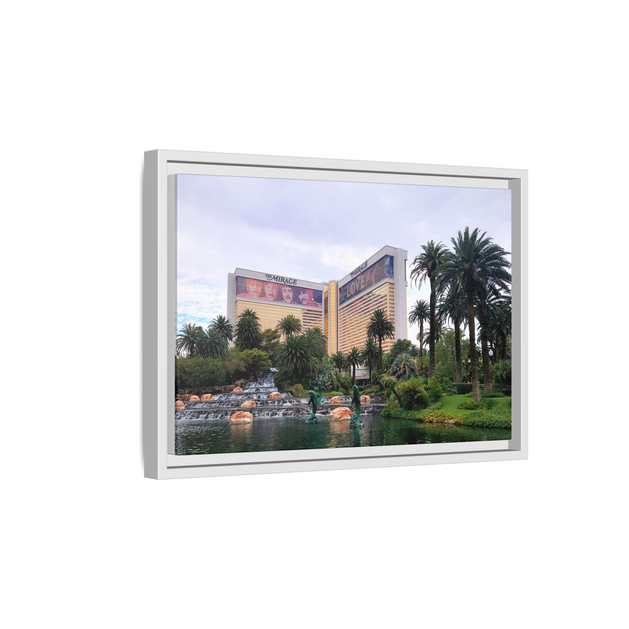 The Mirage Casino Framed Canvas Print