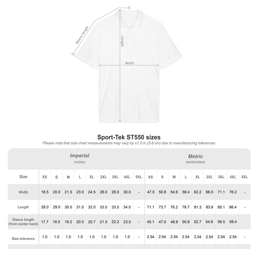 Custom Personalized, L/R Chest Embroidered Polo Shirt