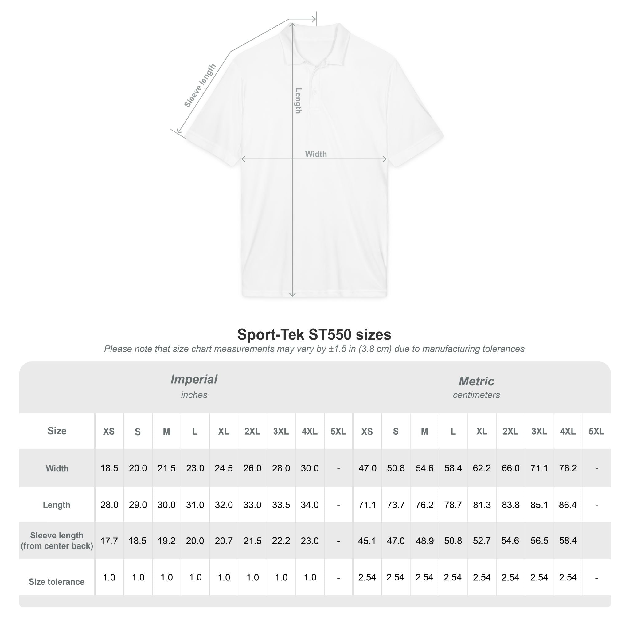 Custom Personalized, L/R Chest Embroidered Polo Shirt