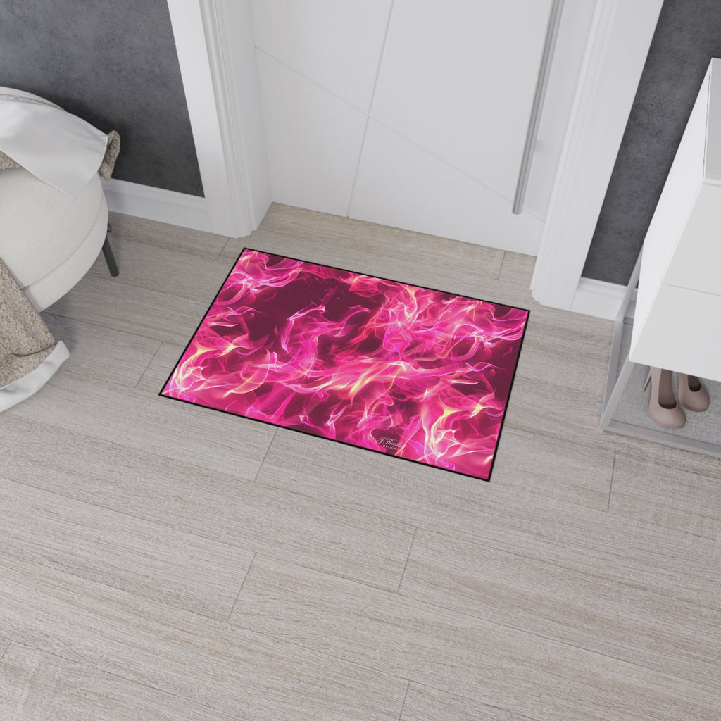 Heavy Duty Floor Mat – Pink Flames