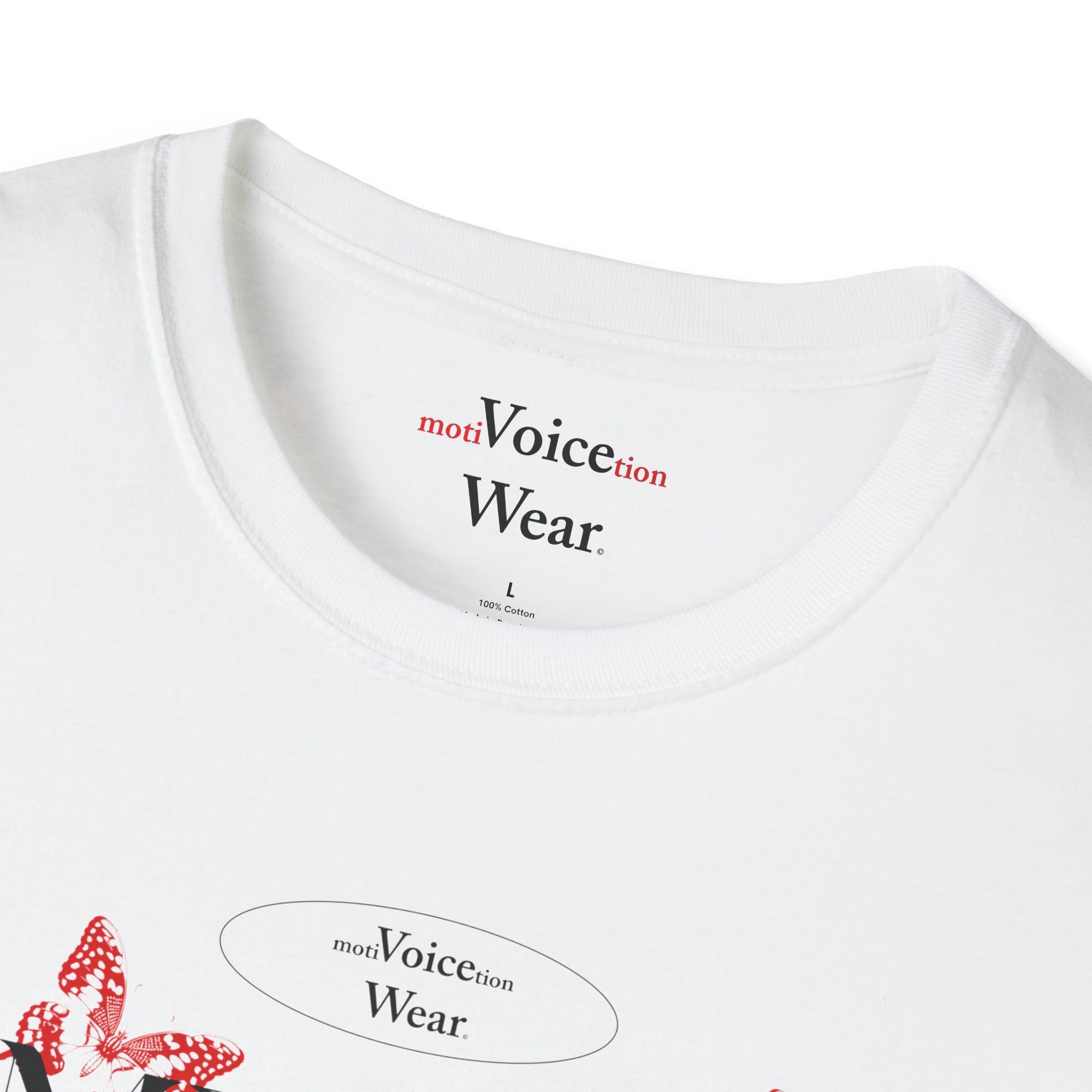 "Embrace Change" - Red - "moti-Voice-tion Wear" T-Shirt