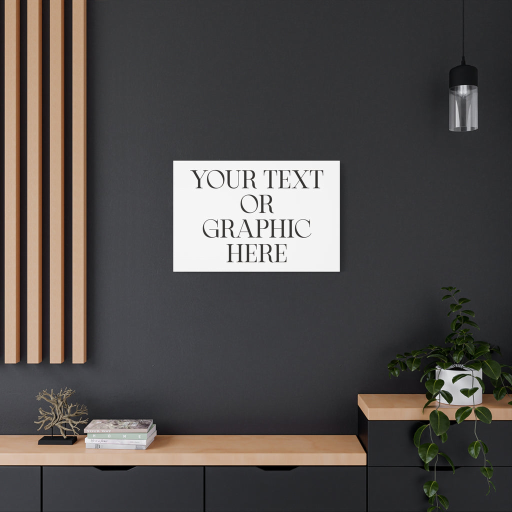 Custom Personalized Matte Canvas Print