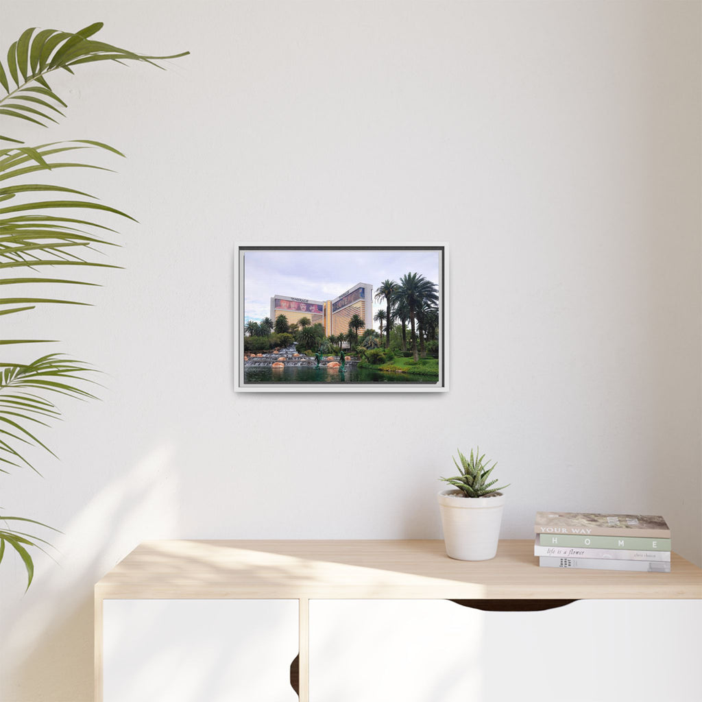 The Mirage Casino Framed Canvas Print