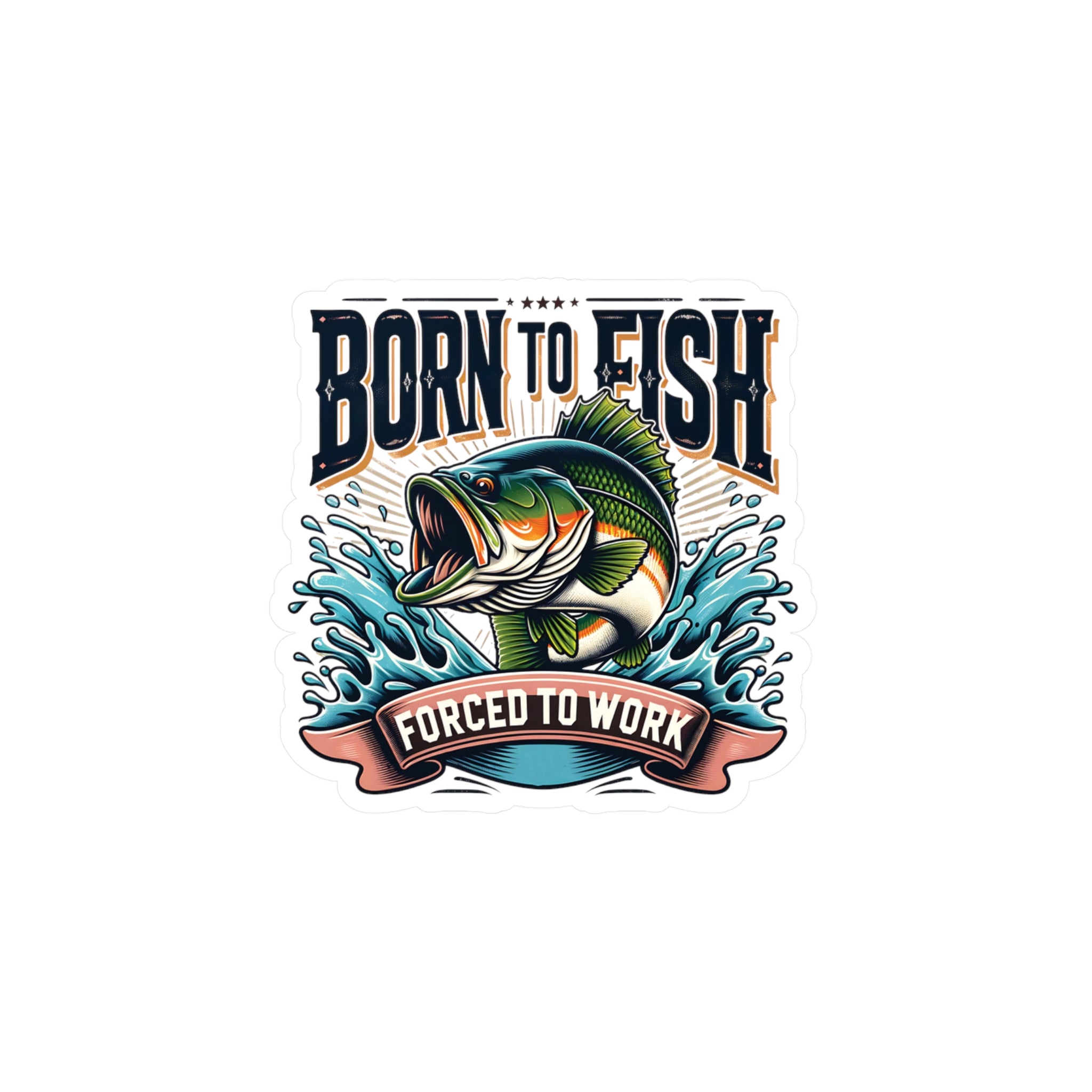 Born To Fish Vinyl Decal