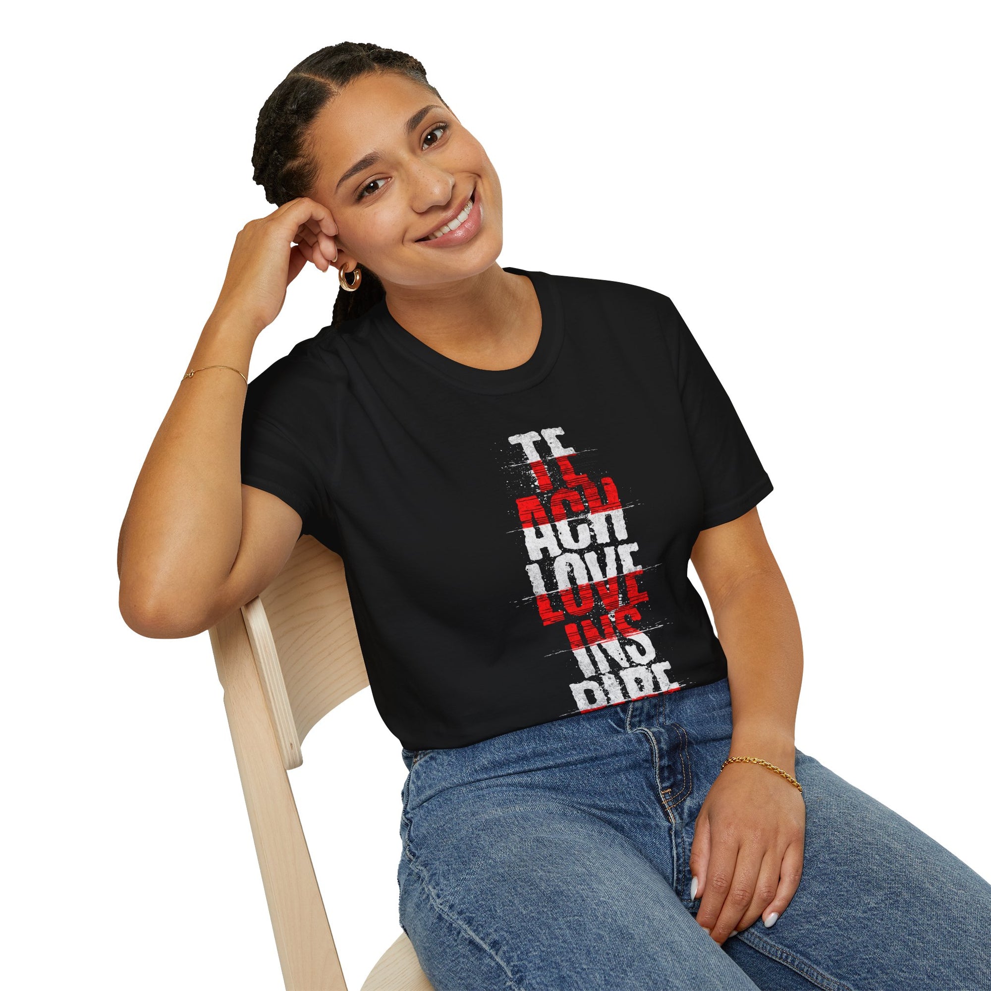 "Teach Love Inspire" - "moti-Voice-tion Wear" T-Shirt