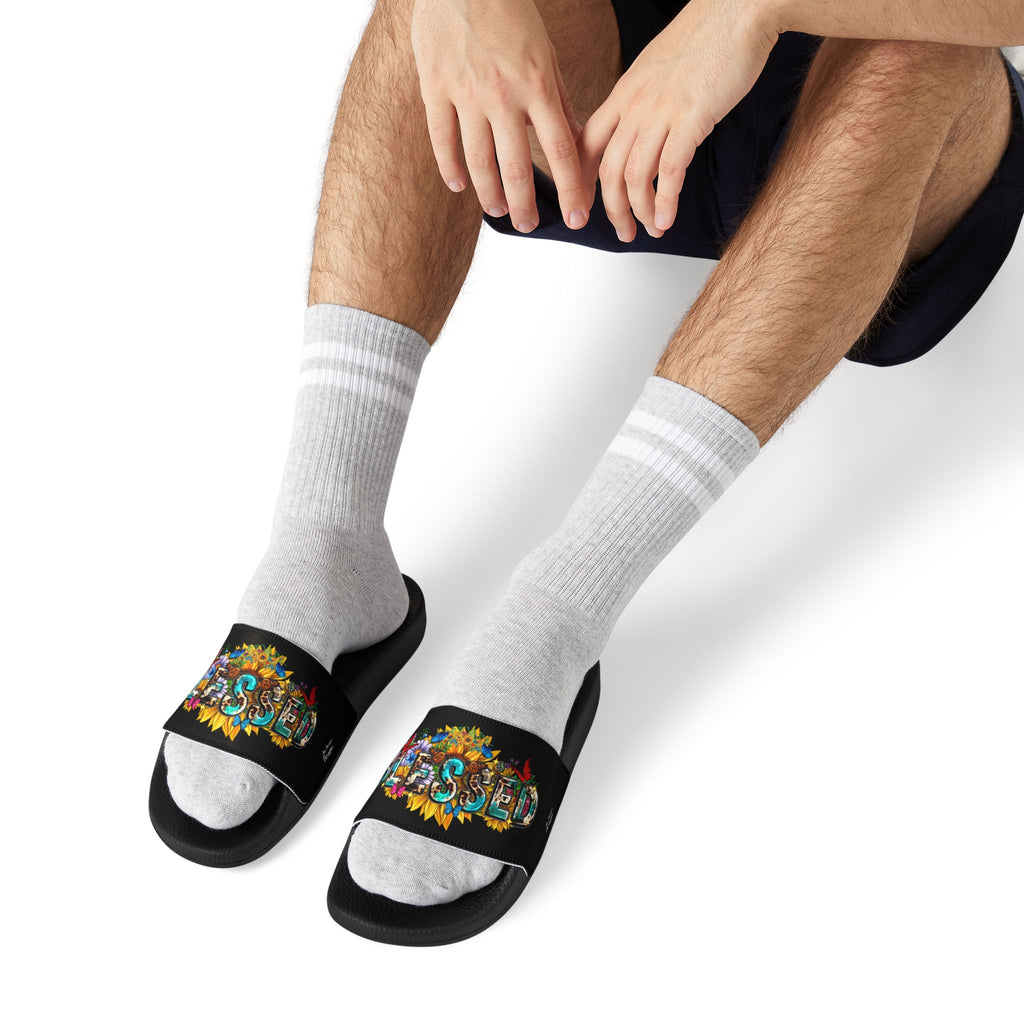 "All-Over Print" - #192 Men's Removable-Strap Sandals