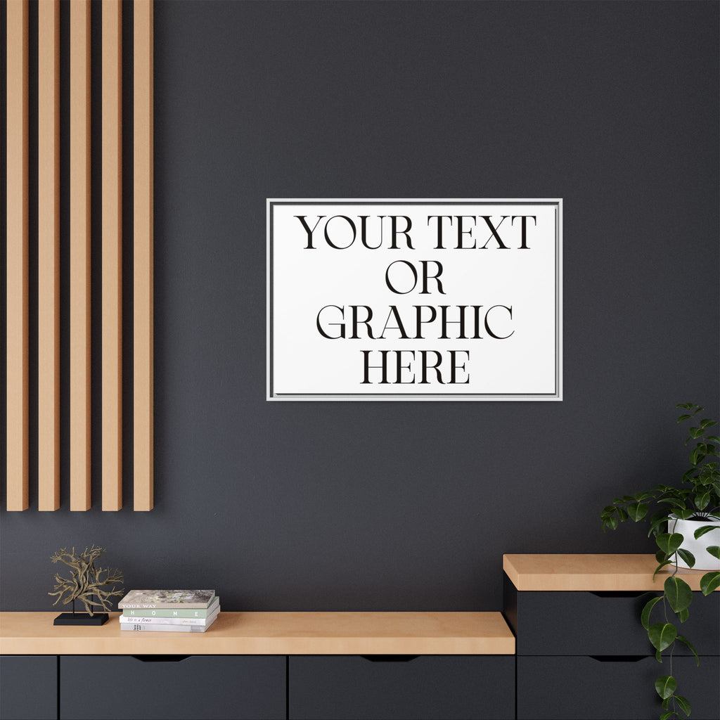 Custom Personalized Framed Canvas Print