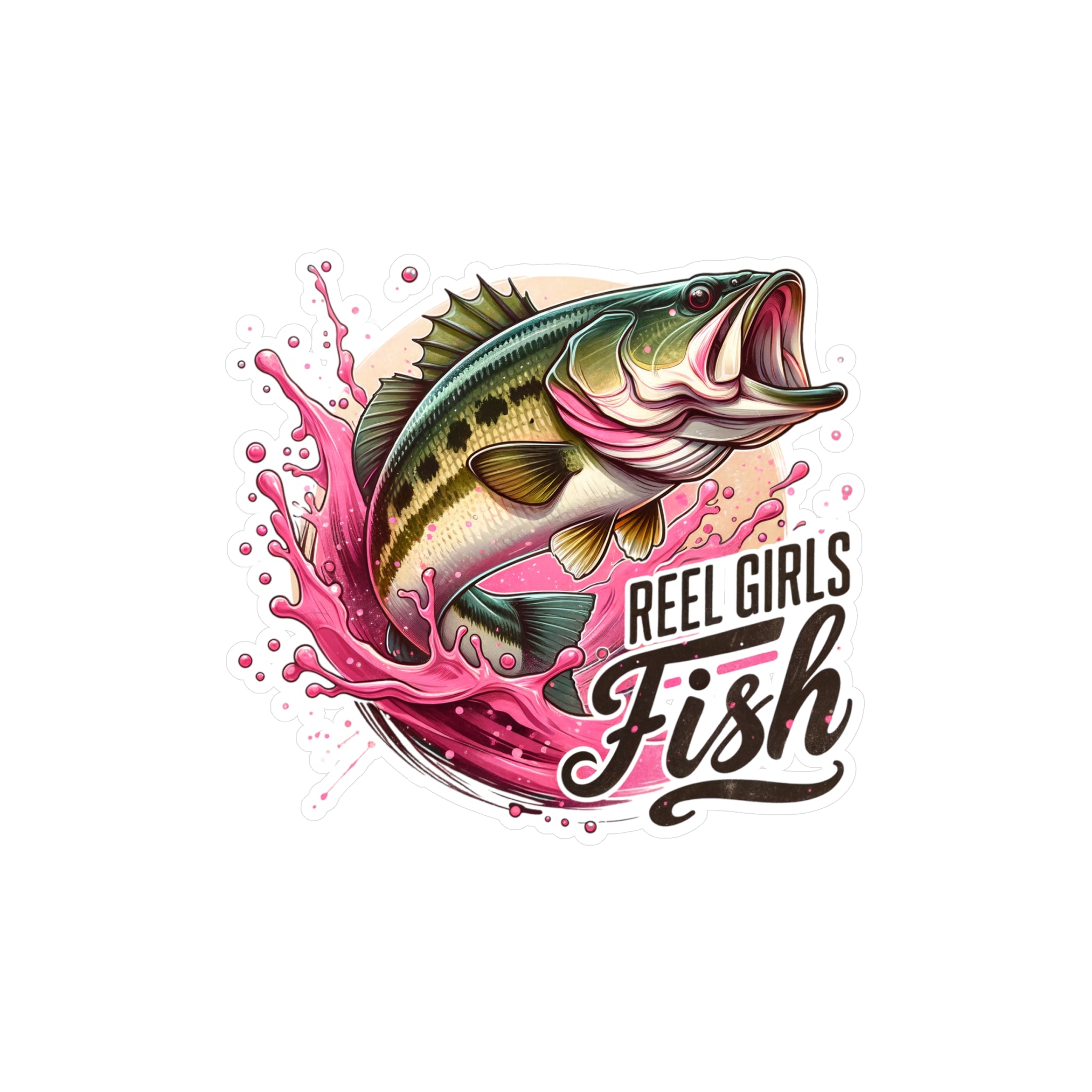 Reel Girls Fish Vinyl Decal