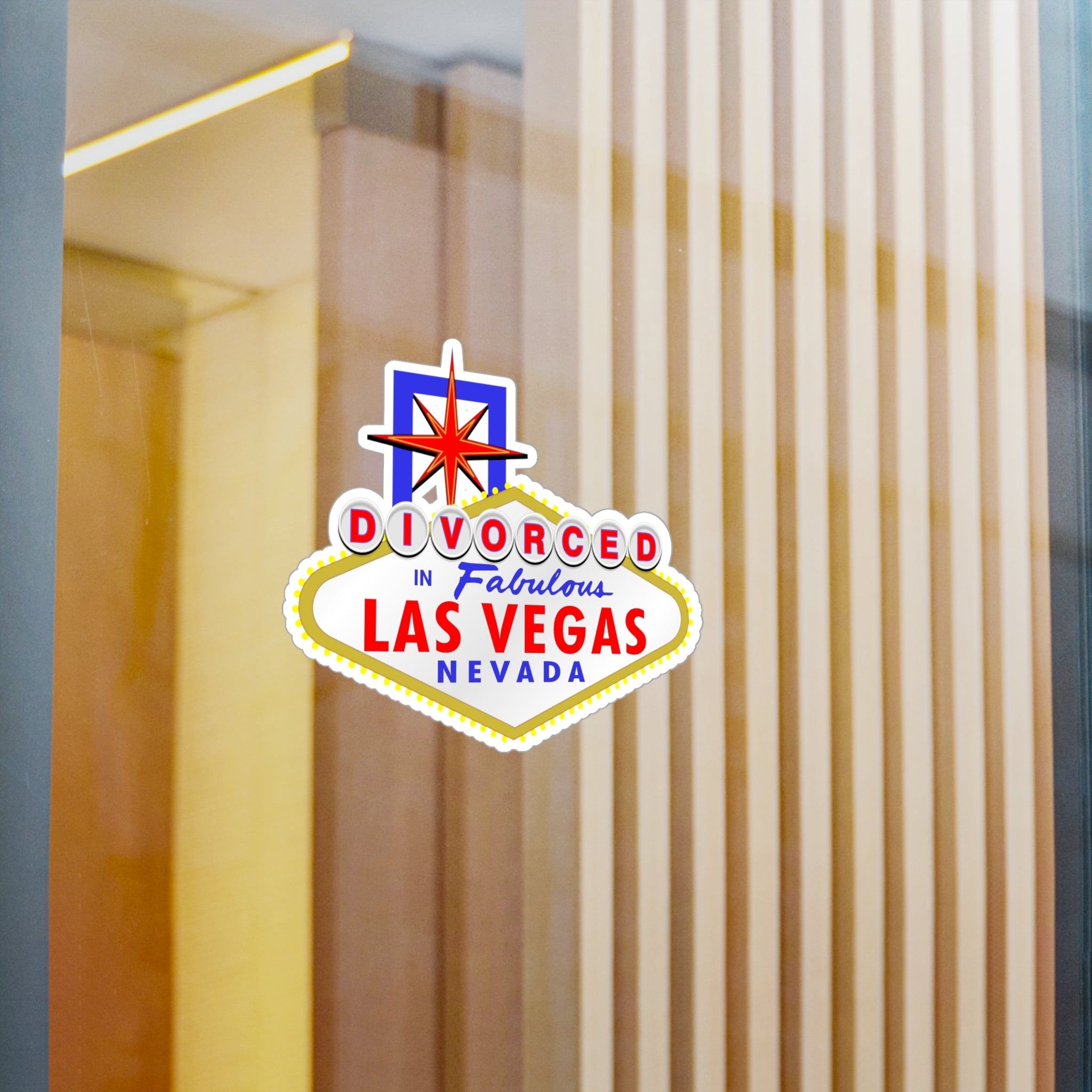 Divorced - "Las Vegas Sign" Vinyl Decal