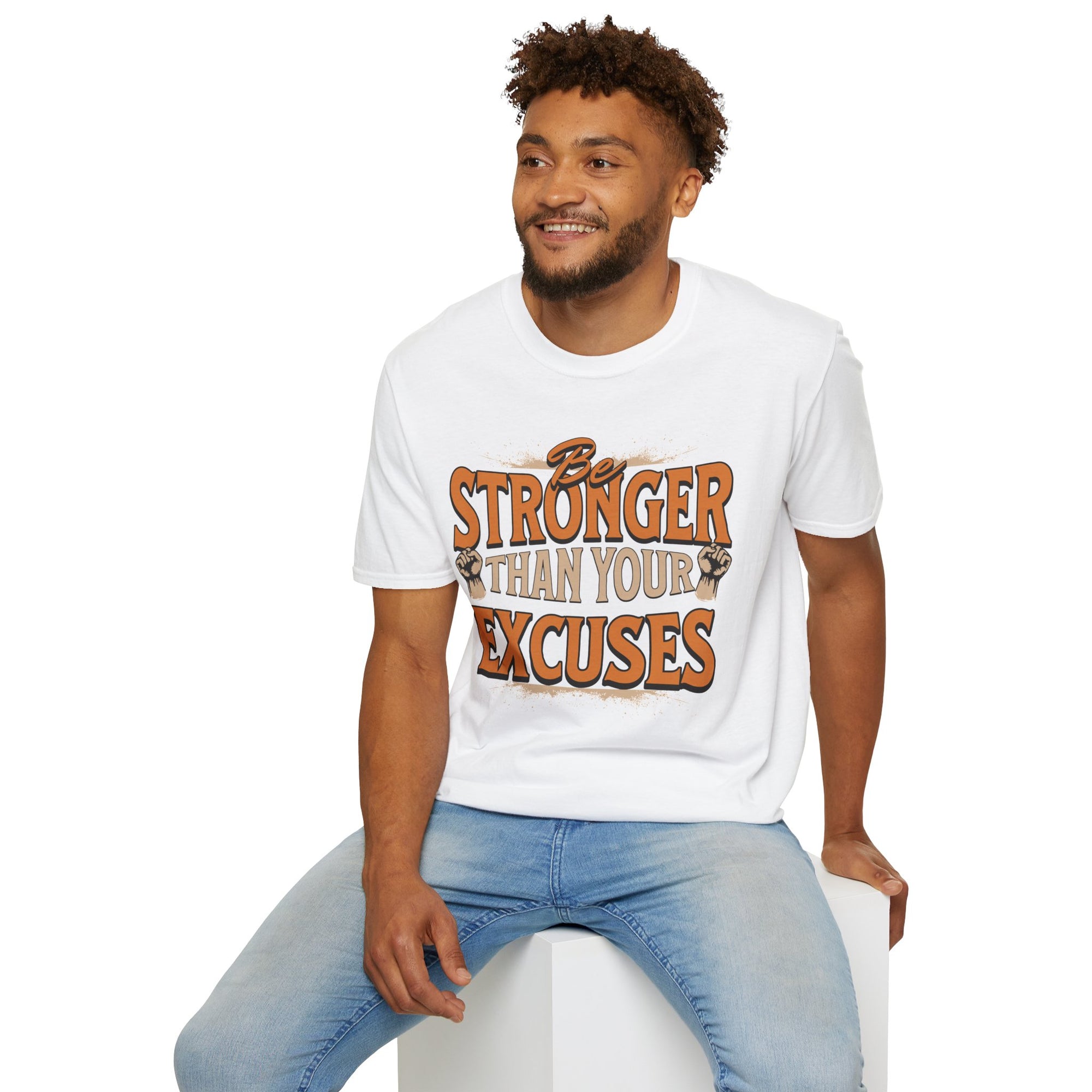 "Be Stronger Than Your Excuses" - "moti-Voice-tion Wear" T-Shirt