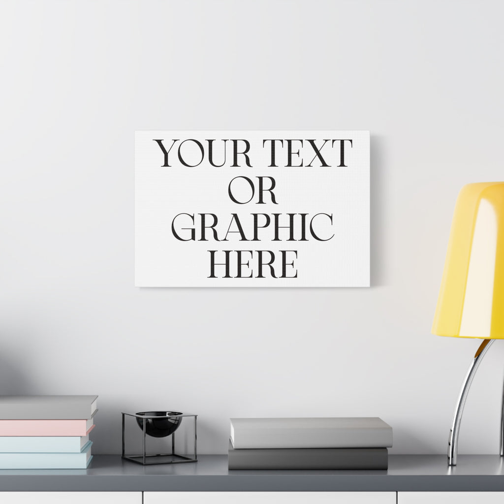 Custom Personalized Matte Canvas Print