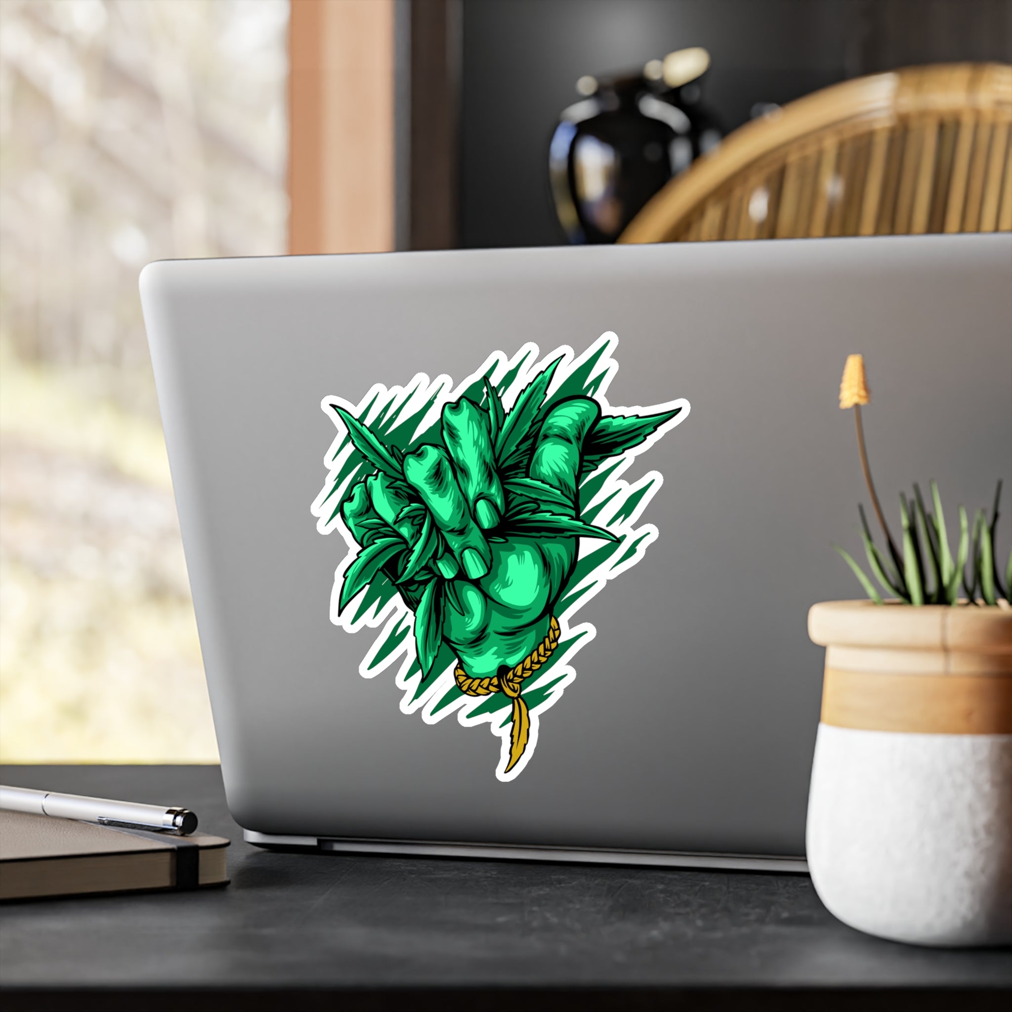 Cannabis Hand Vinyl Decal