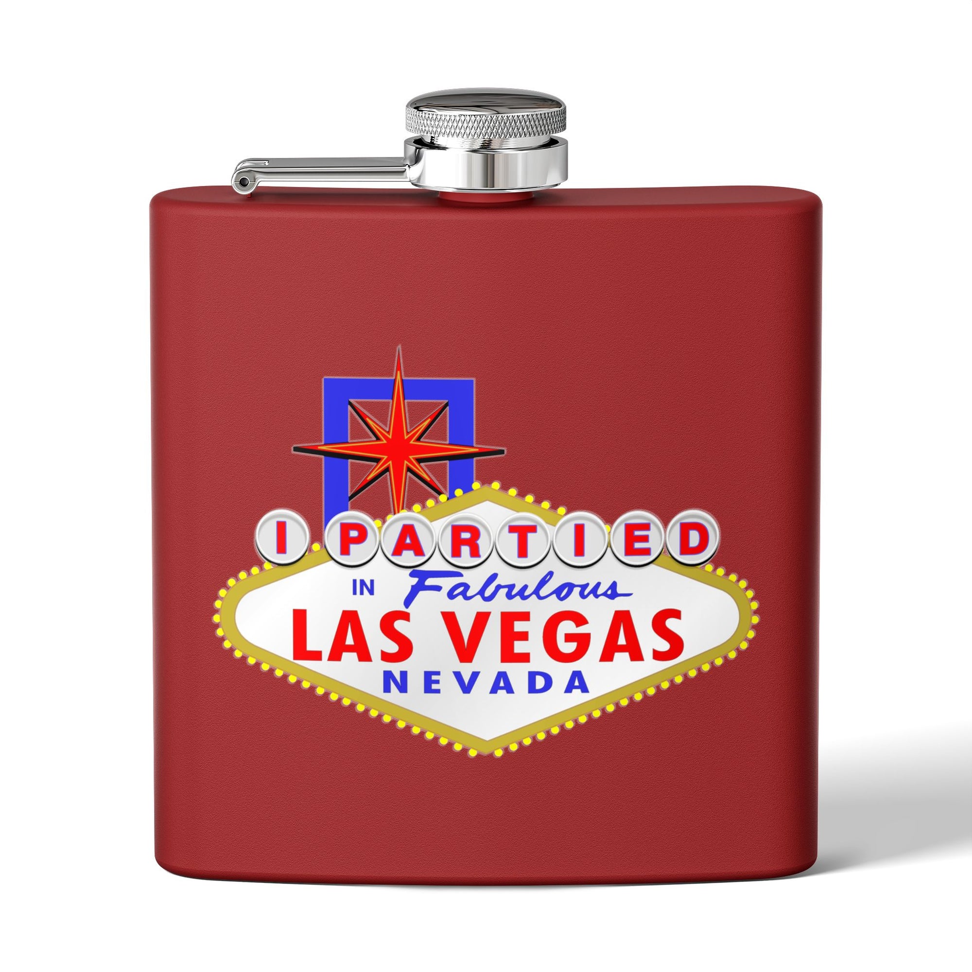 "I Partied" Las Vegas Sign 6oz Flask