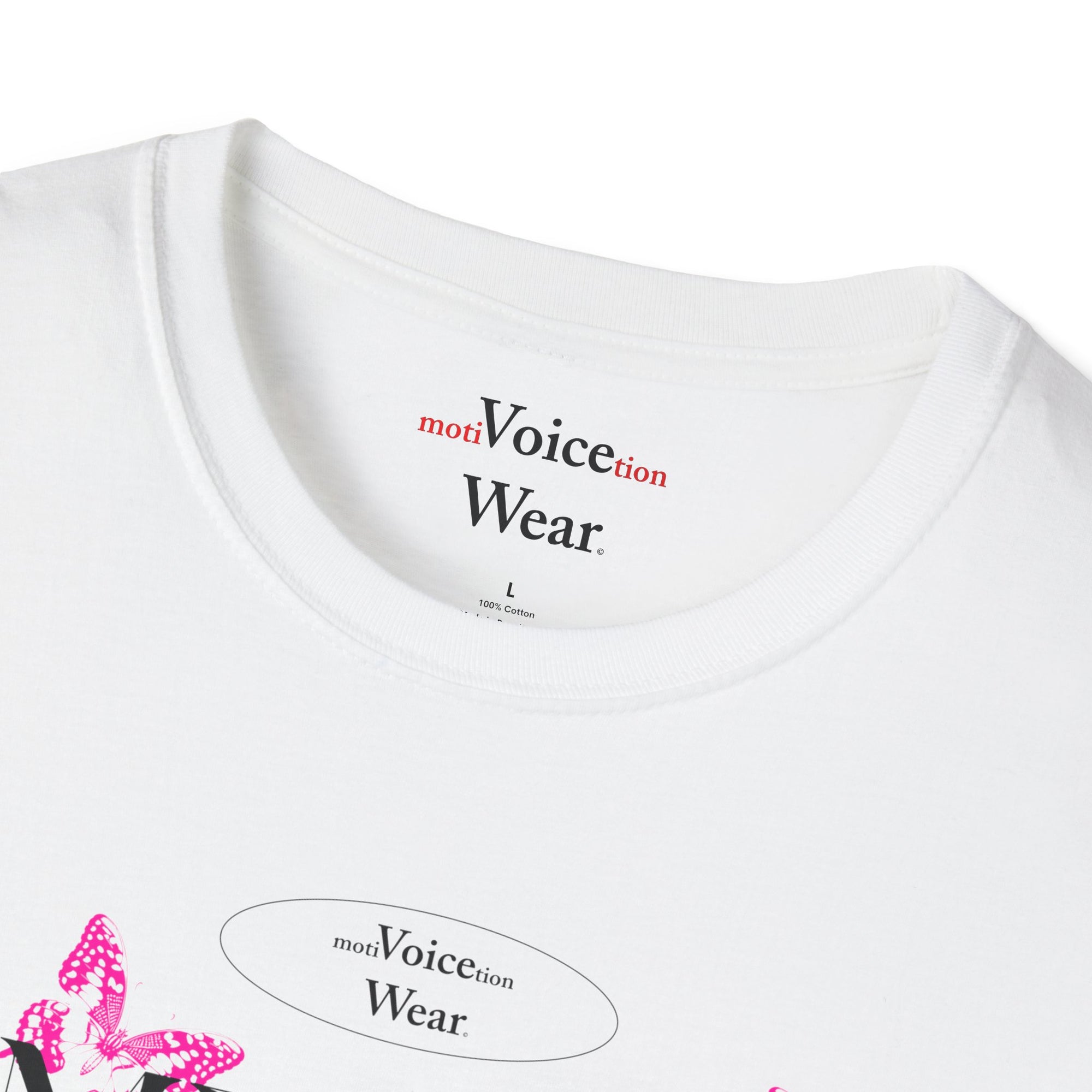 "Embrace Change" - Pink - "moti-Voice-tion Wear" T-Shirt
