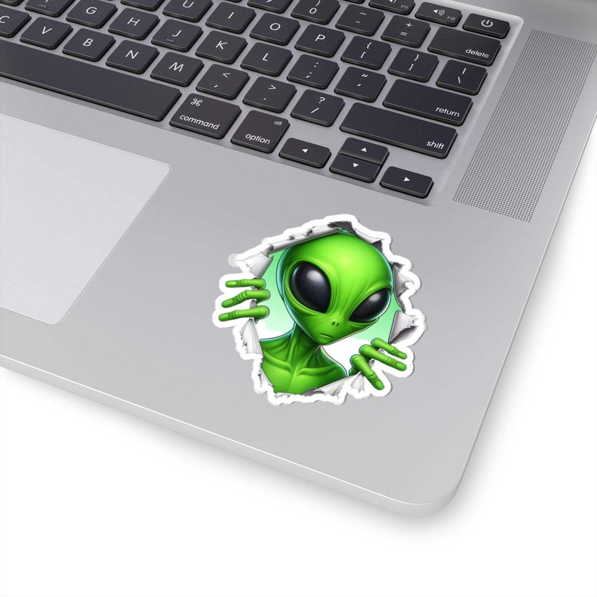 "Alien Coming Through" Kiss-Cut Sticker