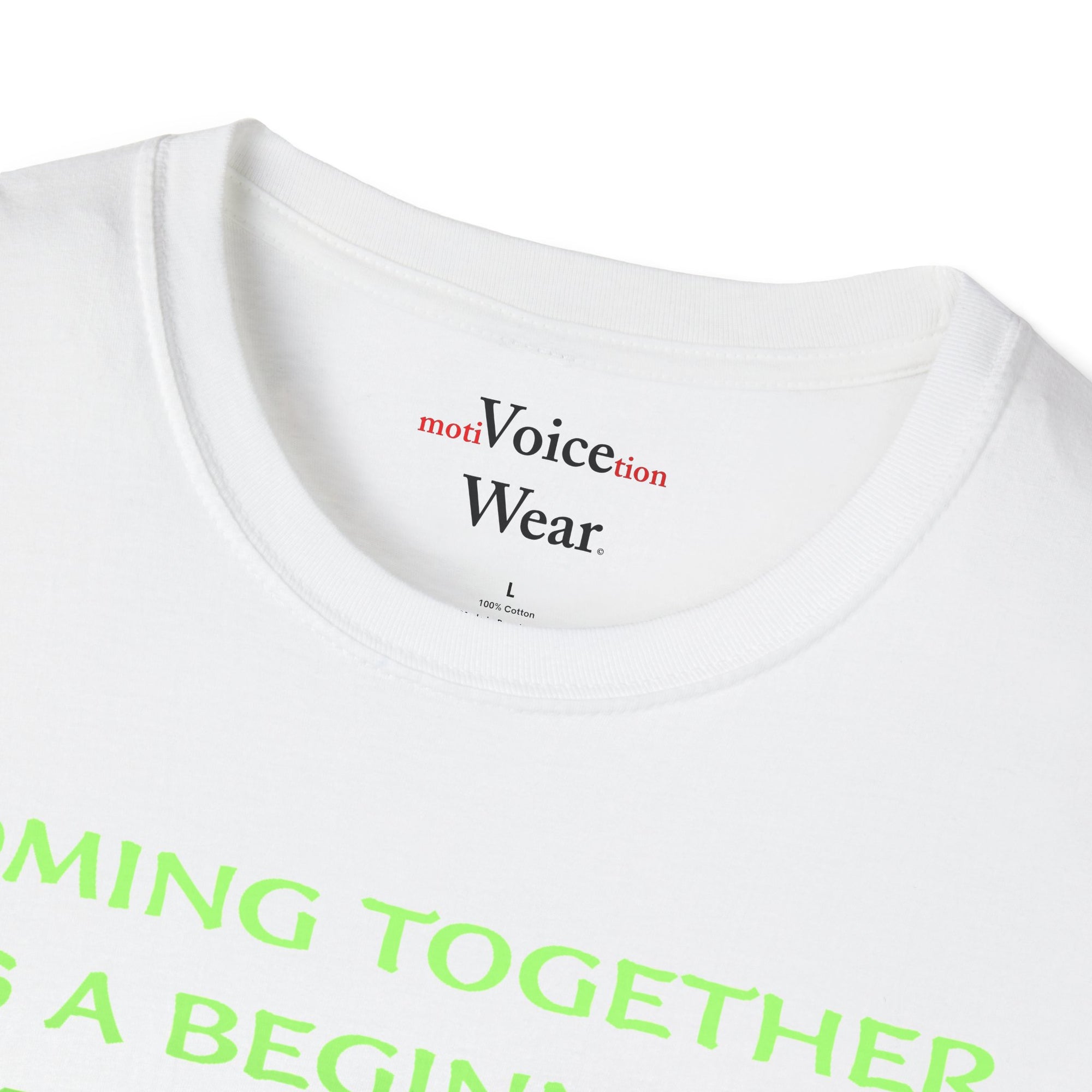 "Coming Together" - "moti-Voice-tion Wear" T-Shirt