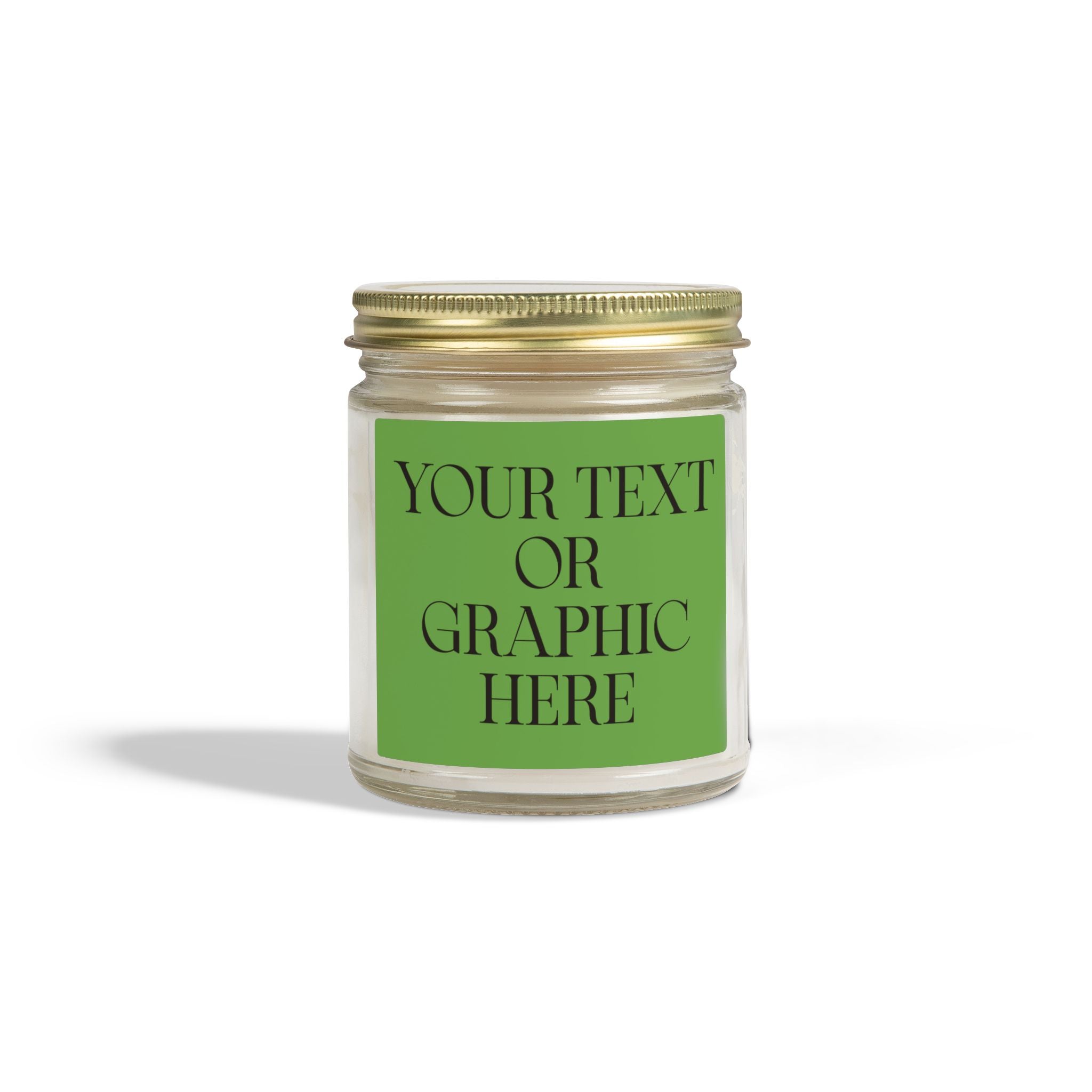 Coconut Apricot Scented Candle — 4oz & 9oz Decorative Jar (Custom Label)