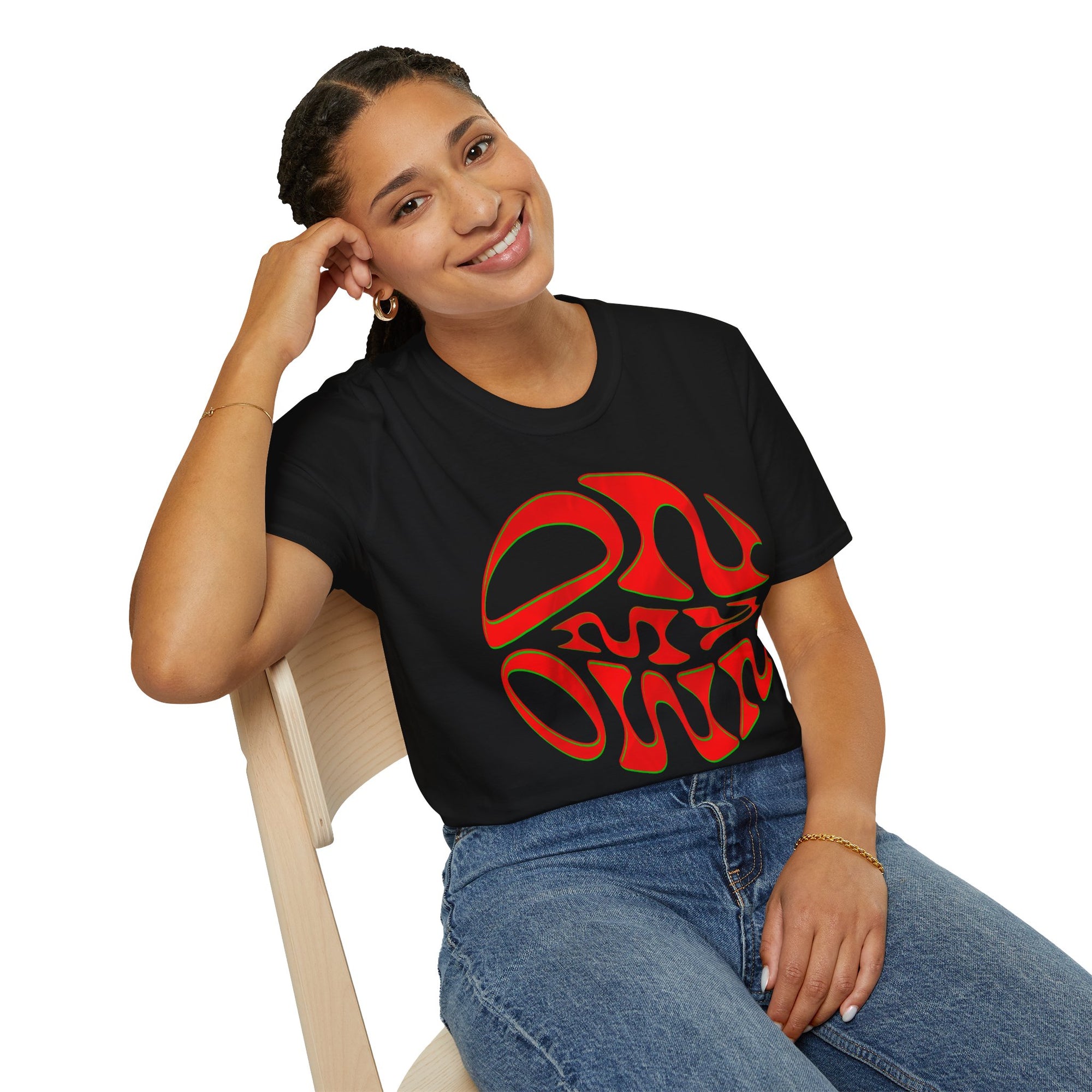"On My Own - Red" - "moti-Voice-tion Wear" T-Shirt