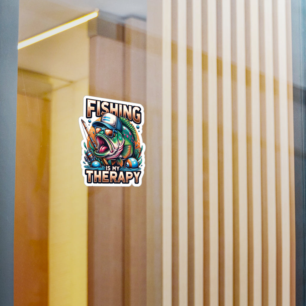 Fishing Is My Therapy Vinyl Decal