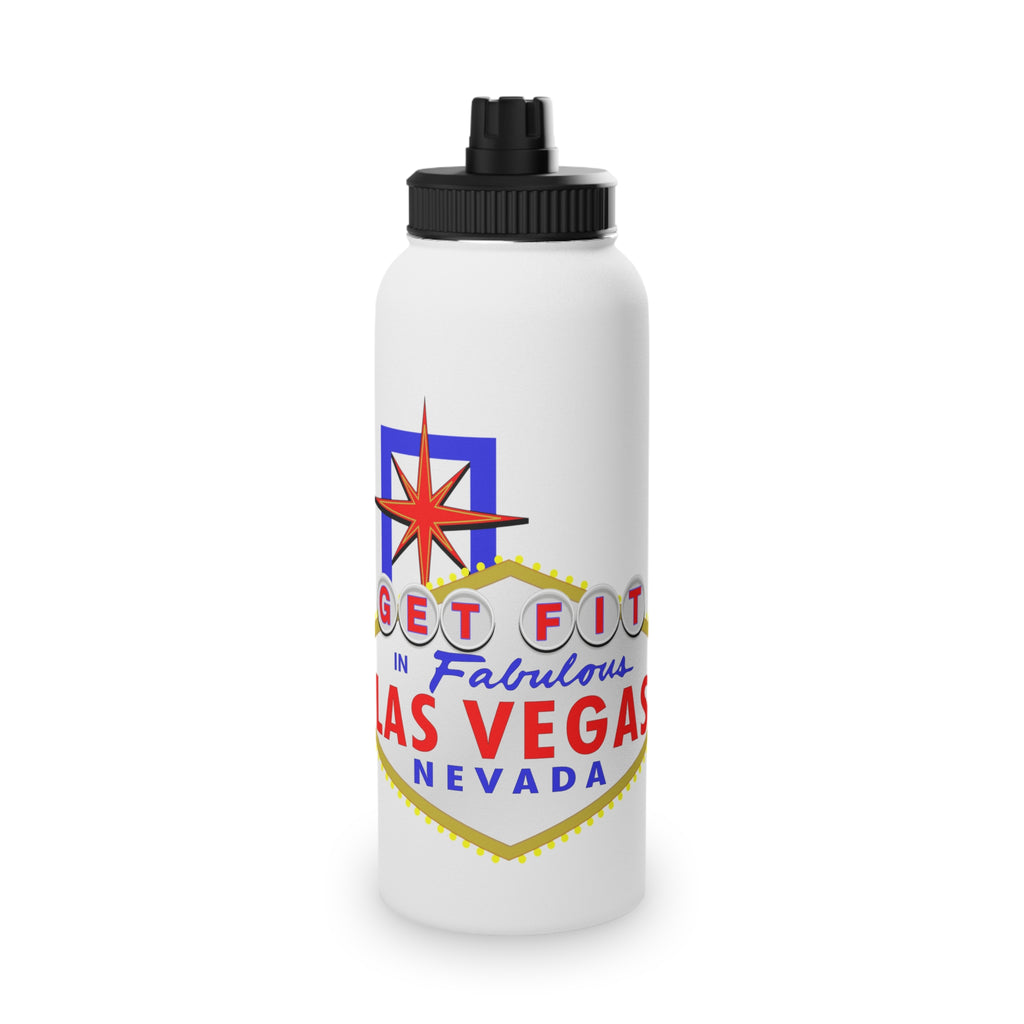 "Get Fit" Las Vegas Sign Stainless Steel Water Bottle