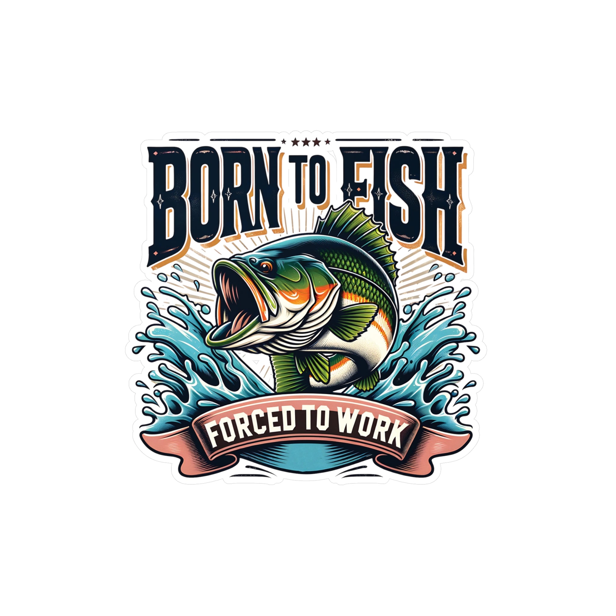 Born To Fish Vinyl Decal