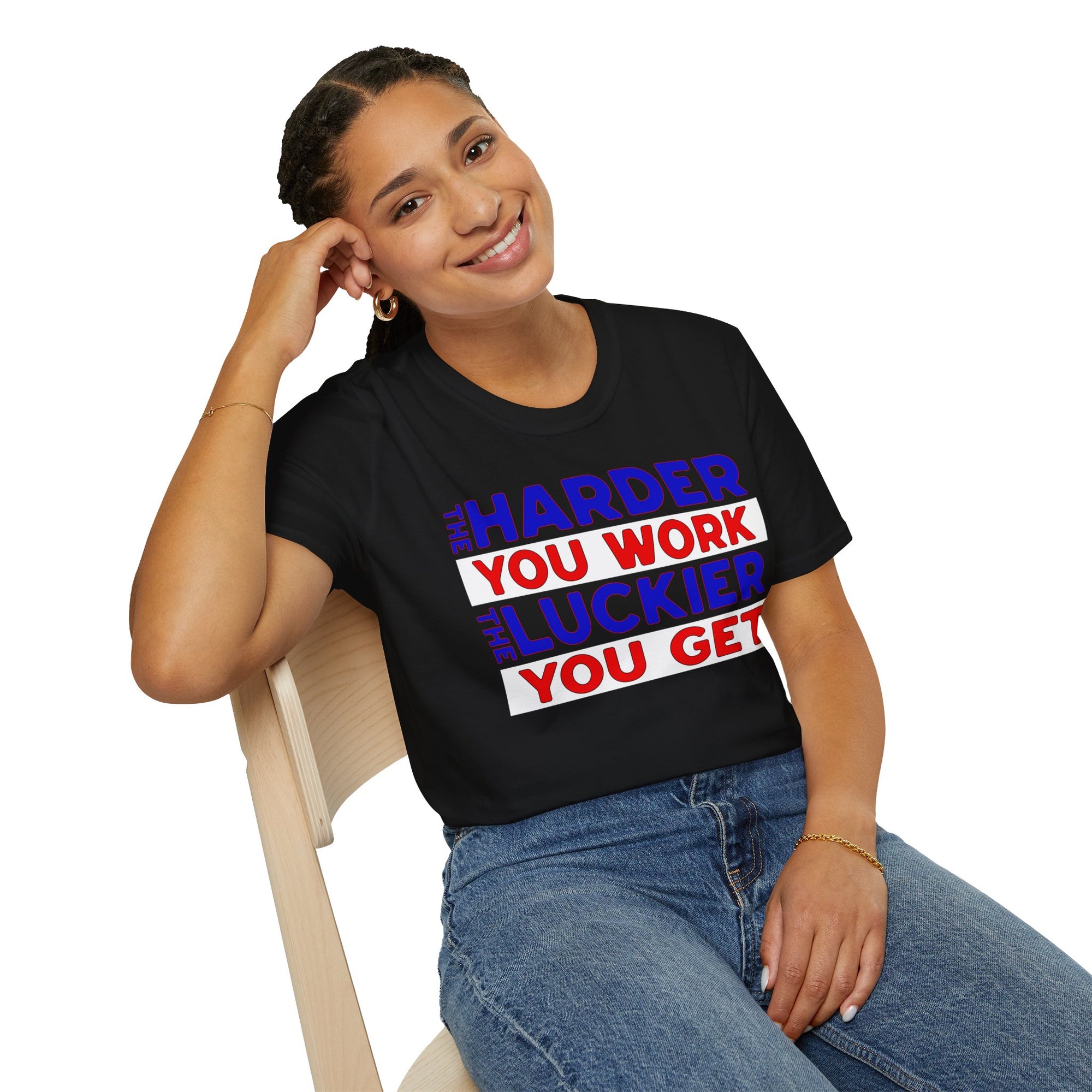 "The Harder You Work" - "moti-Voice-tion Wear" T-Shirt