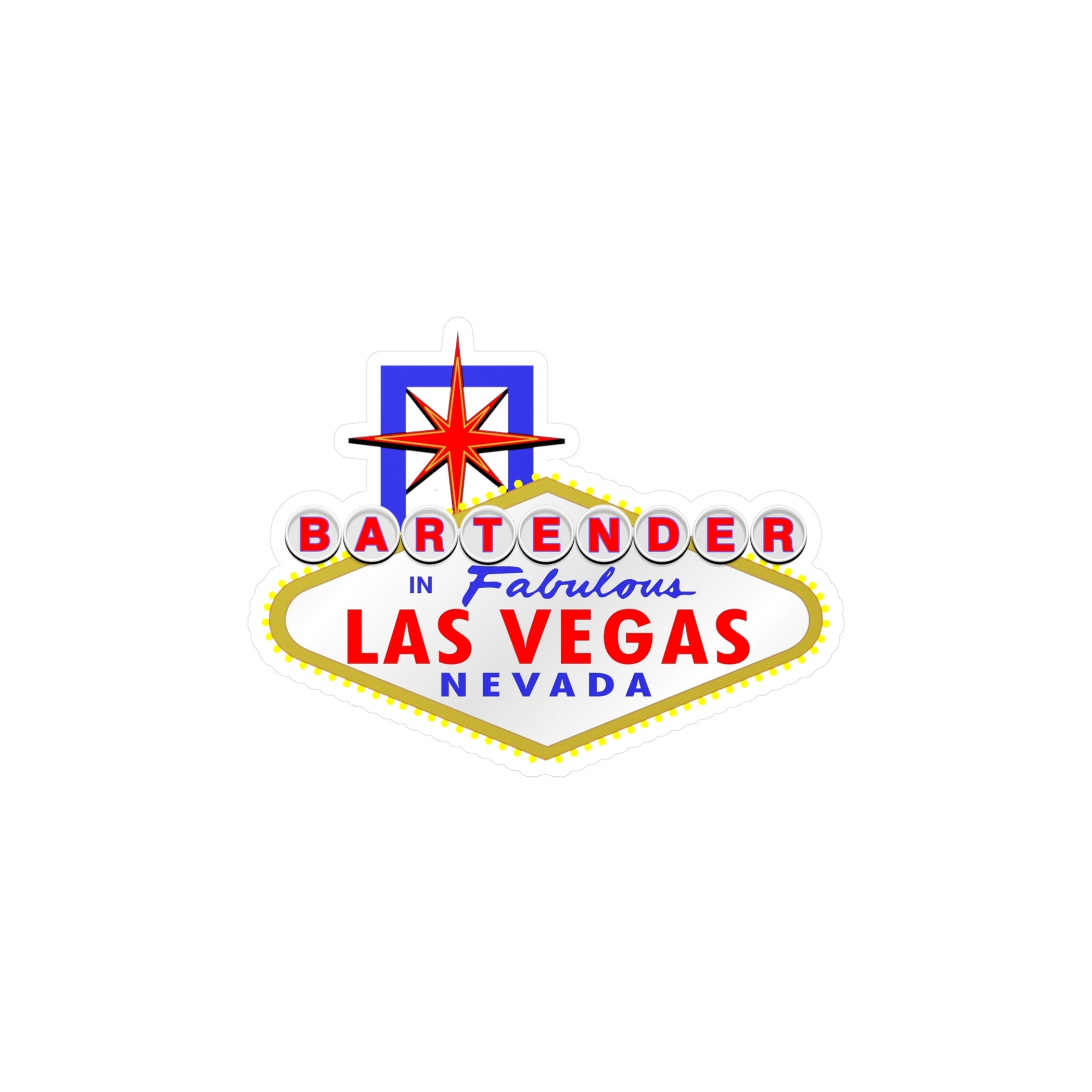 Bartender - "Las Vegas Sign" Vinyl Decal