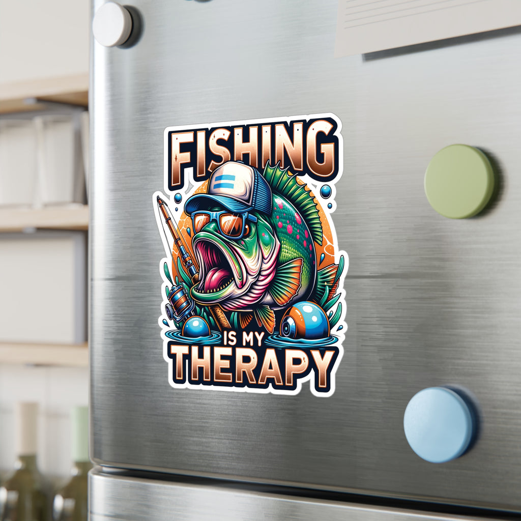 Fishing Is My Therapy Vinyl Decal
