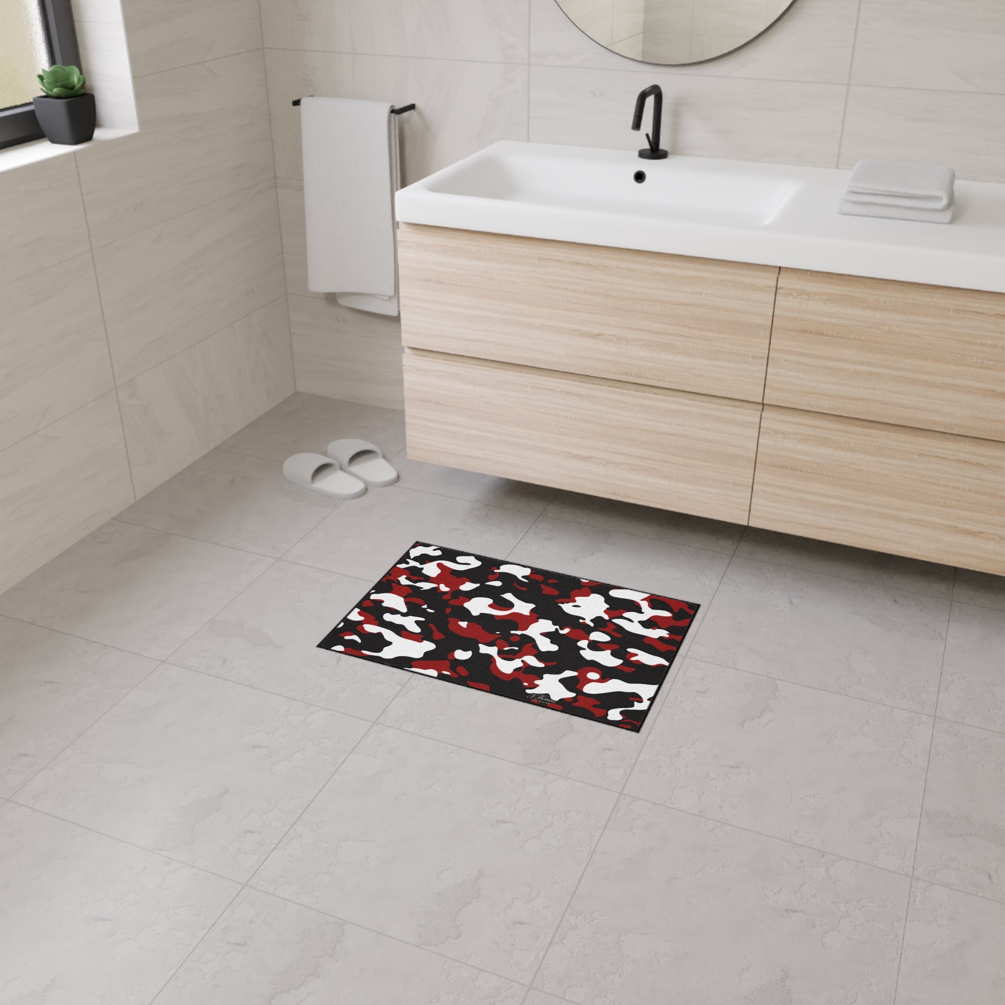 Heavy Duty Floor Mat – Red Camo