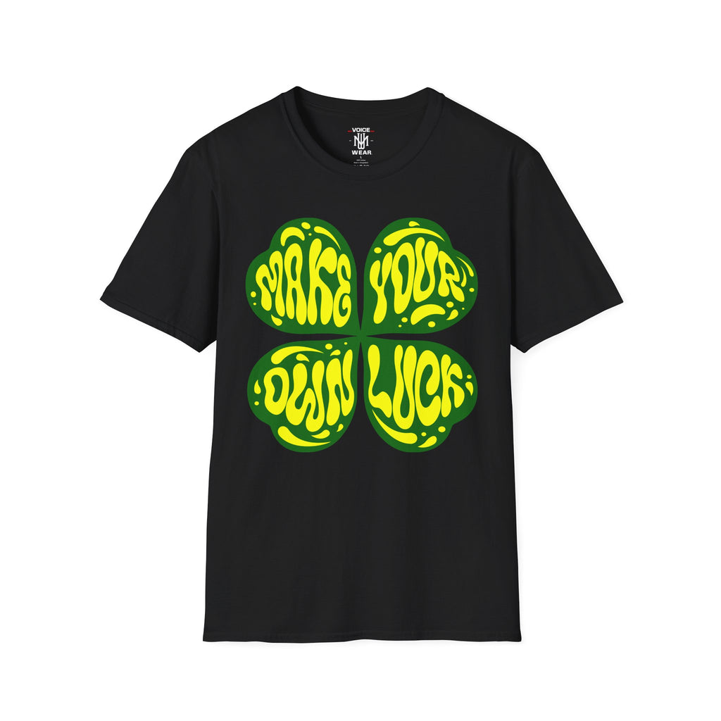 "Make Your Own Luck - Yellow" - "moti-Voice-tion Wear" T-Shirt