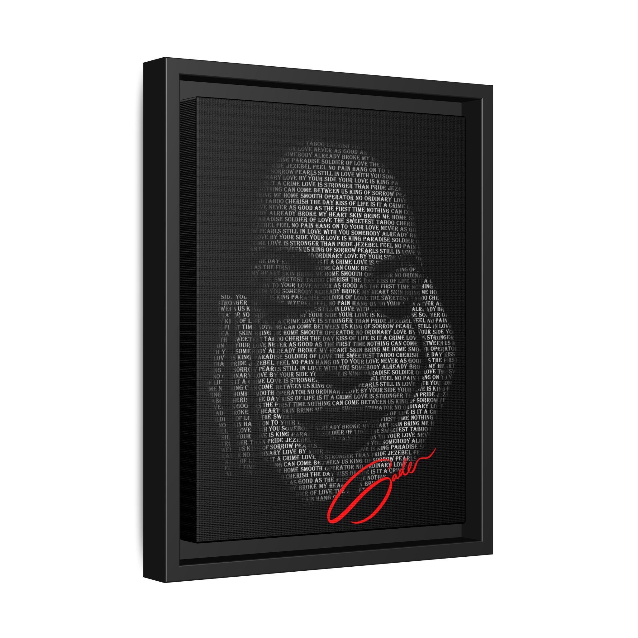 "Sade's Greatest Hits" Framed Canvas Print