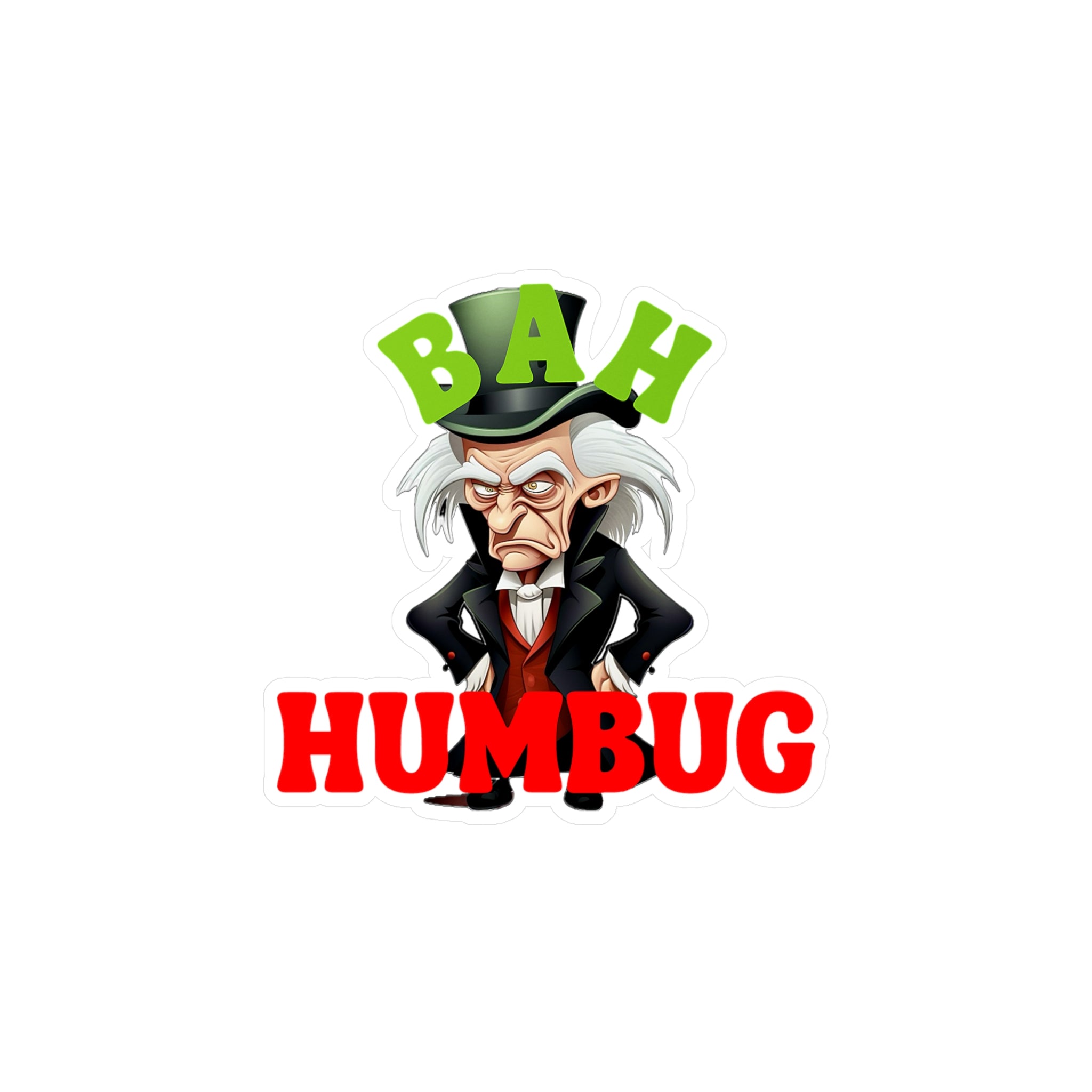 Bah Humbug Vinyl Decal