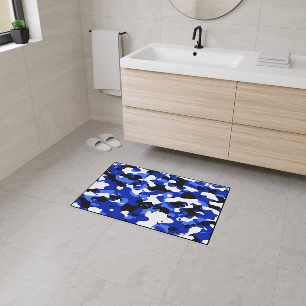 Heavy Duty Floor Mat – Blue Camo