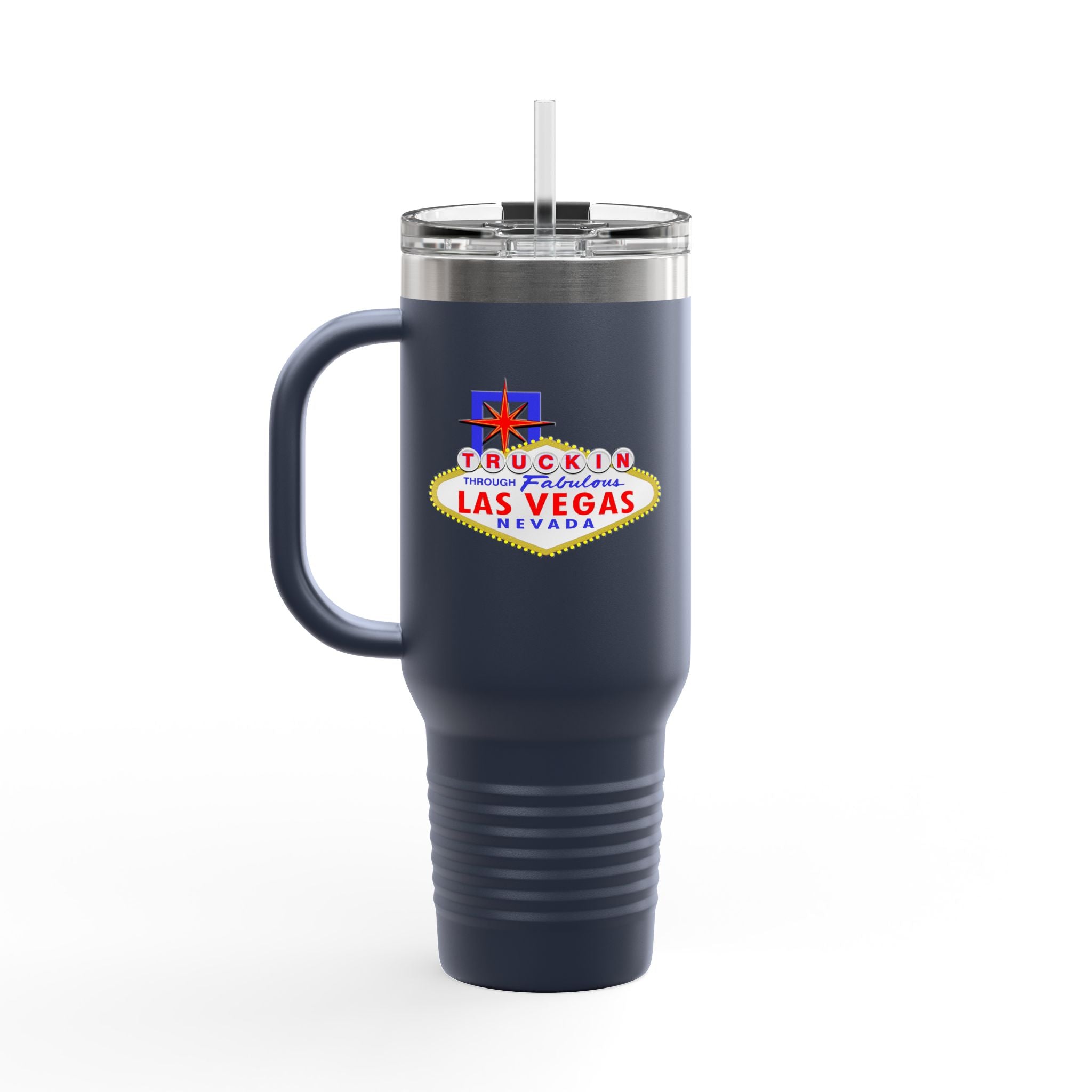 "Truckin Through" Las Vegas Sign 40oz Insulated Travel Mug | Tumbler