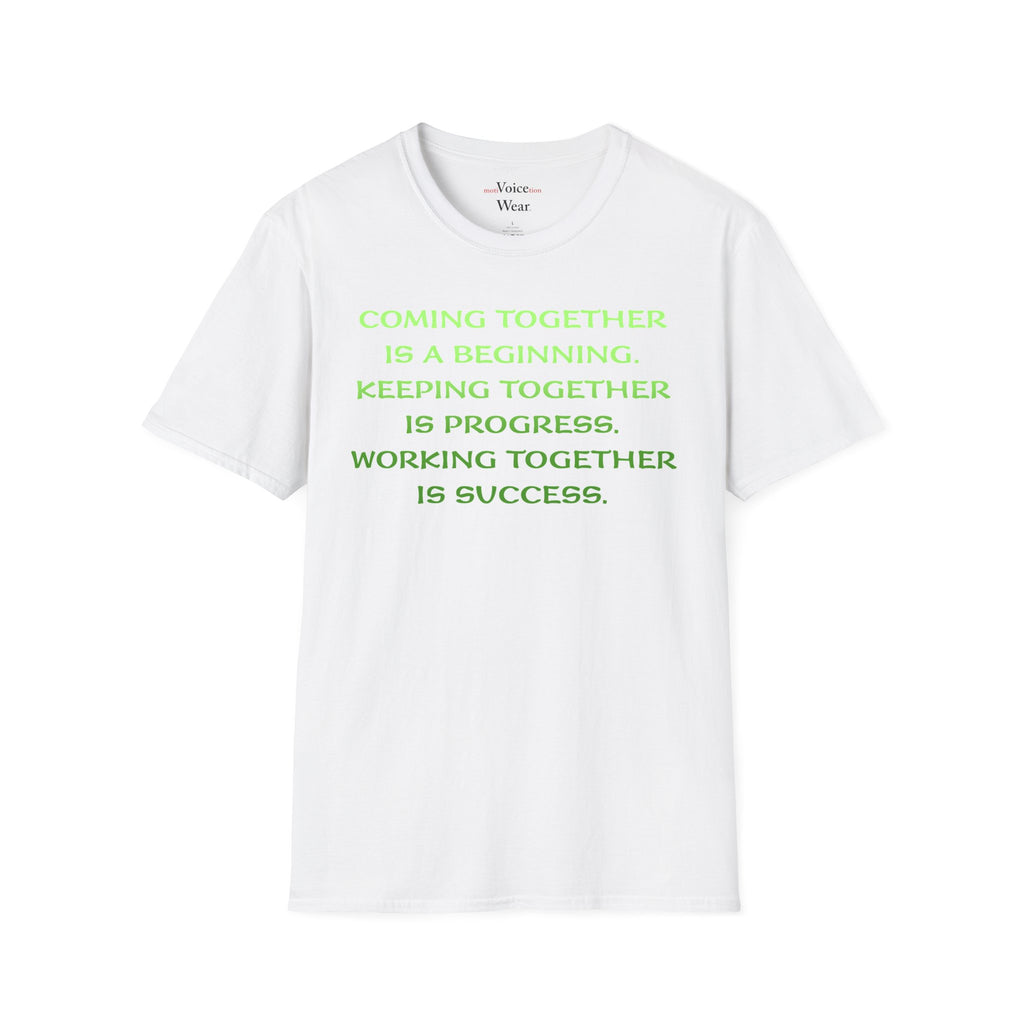 "Coming Together" - "moti-Voice-tion Wear" T-Shirt