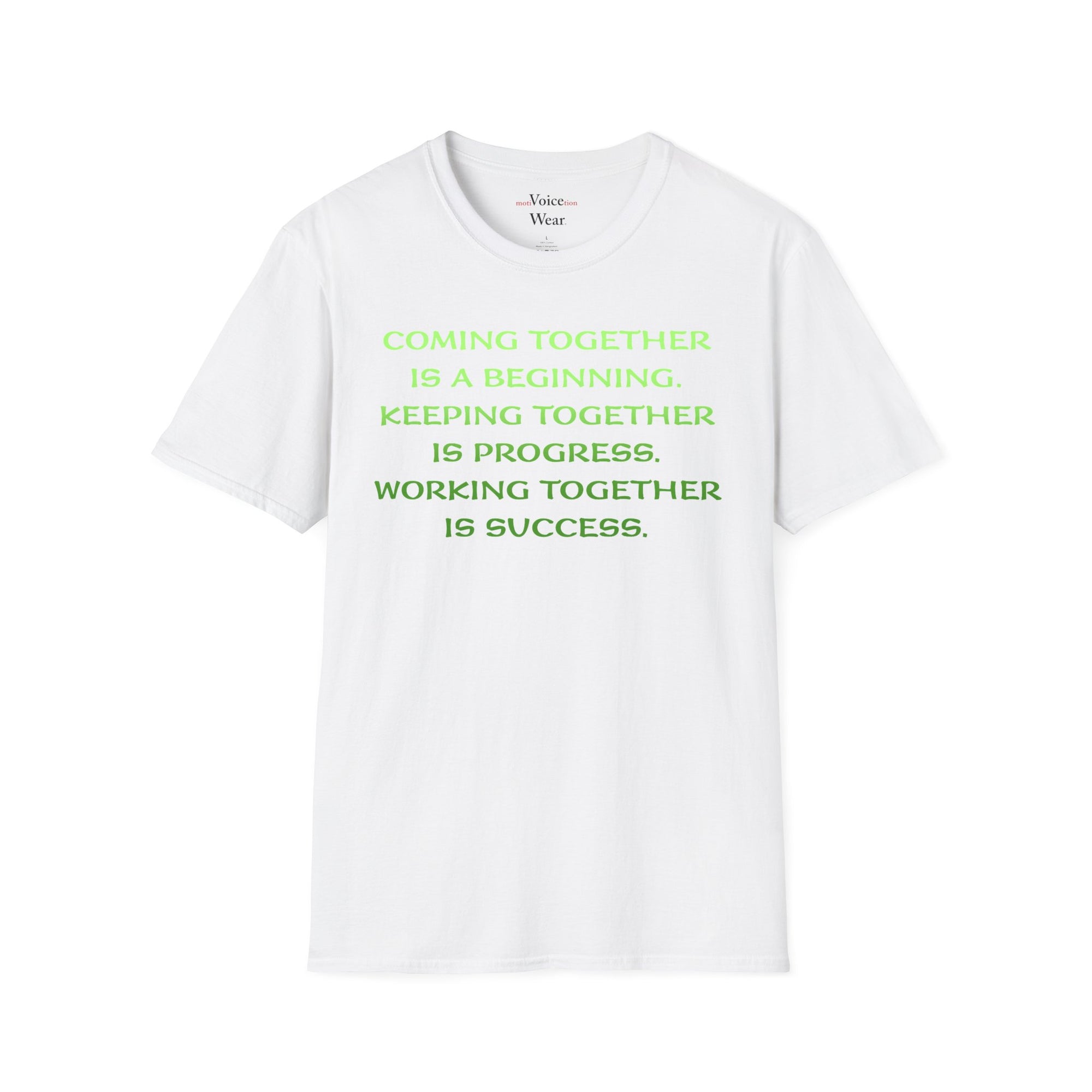 "Coming Together" - "moti-Voice-tion Wear" T-Shirt