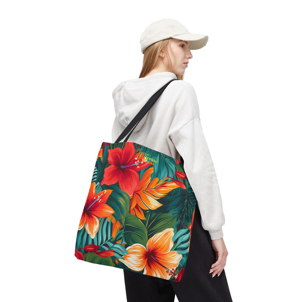 "All-Over Print" Tropical Beach Carryall
