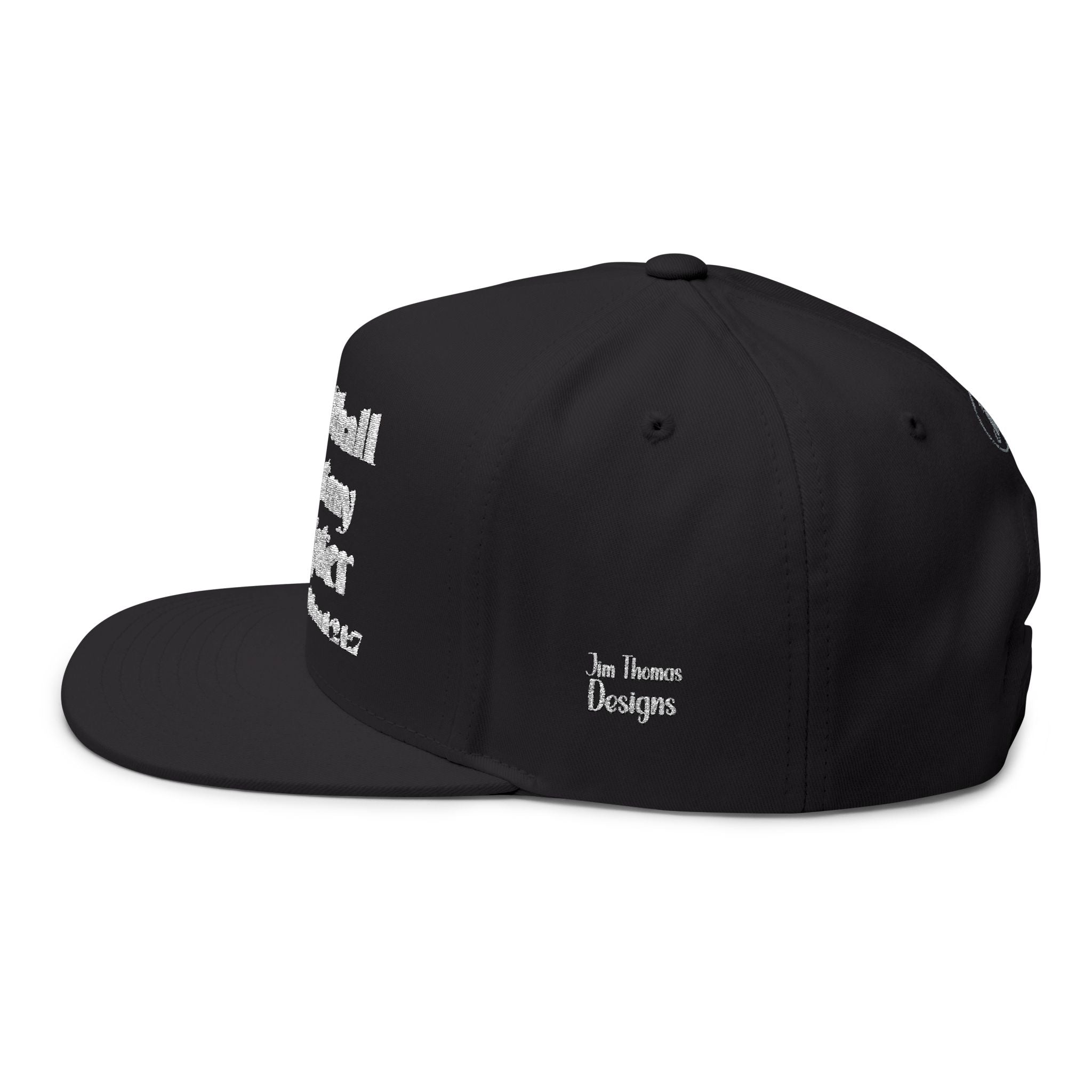 "Thou Shall Not Test My Gangster" - Embroidered Flat Bill Snapback Cap
