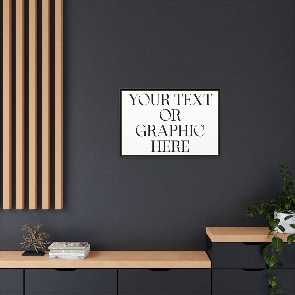 Custom Personalized Framed Canvas Print