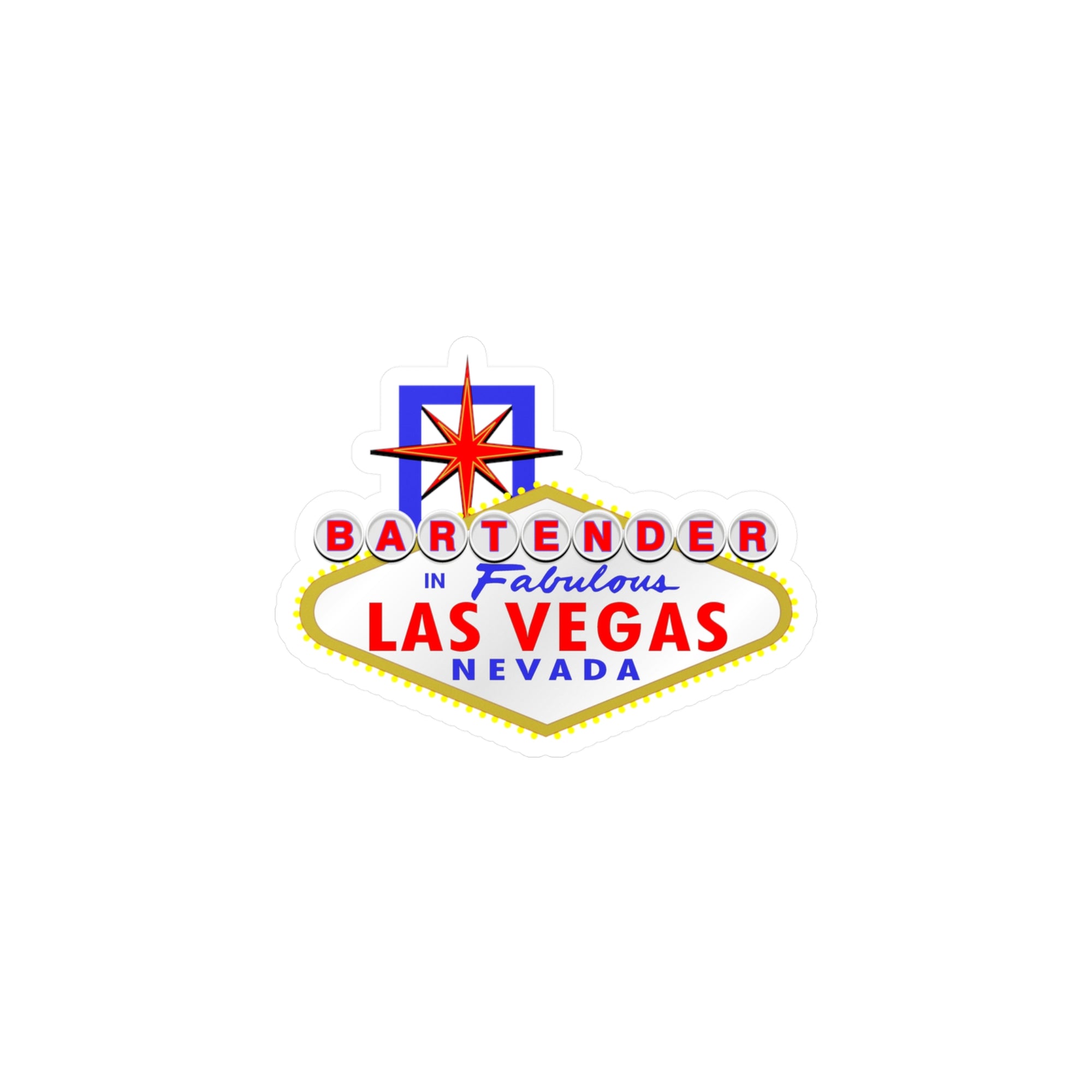 Bartender - "Las Vegas Sign" Vinyl Decal