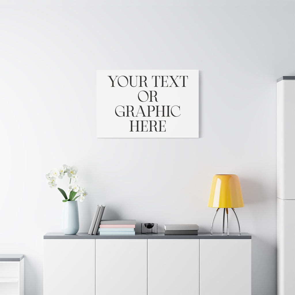 Custom Personalized Matte Canvas Print