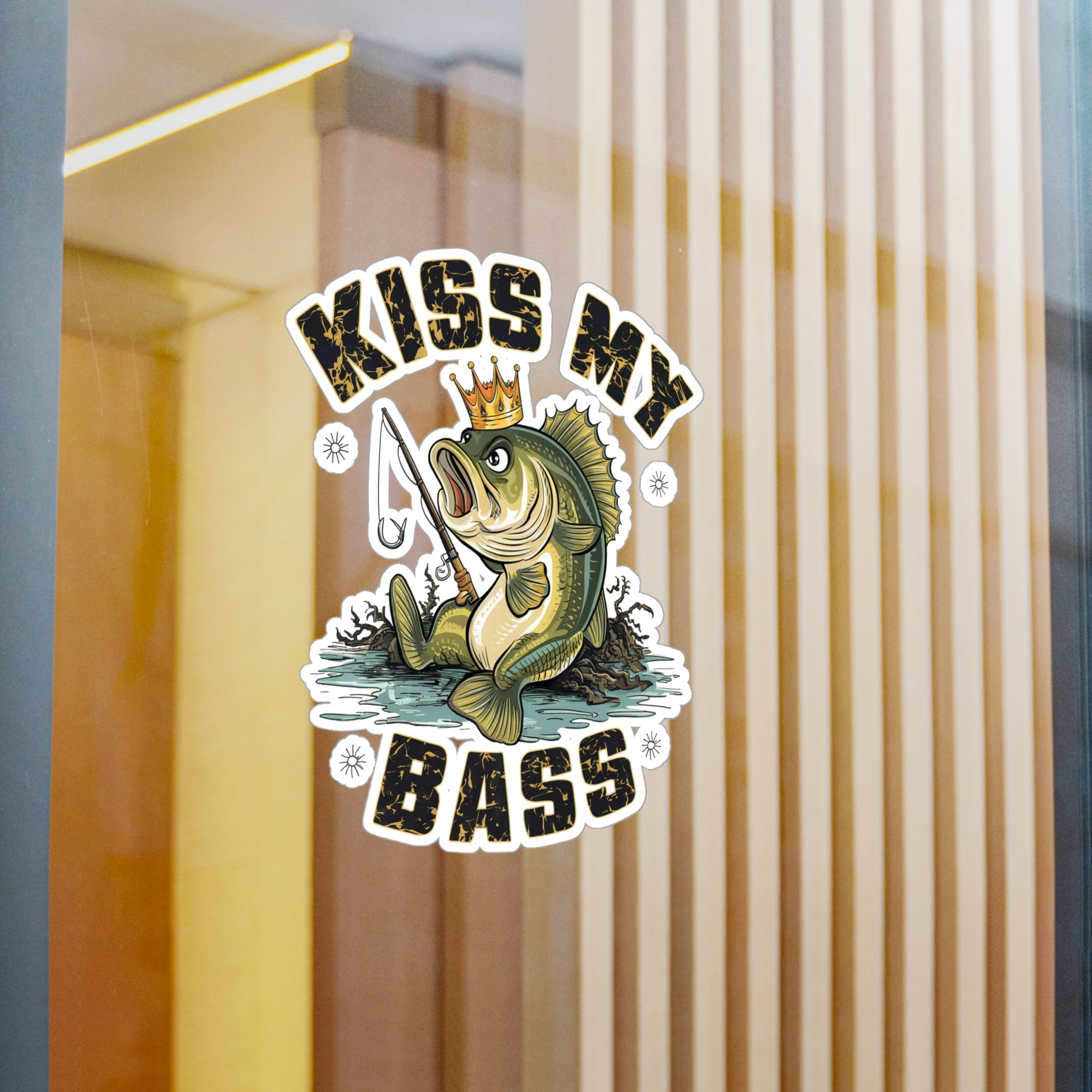 Kiss My Bass Vinyl Decal