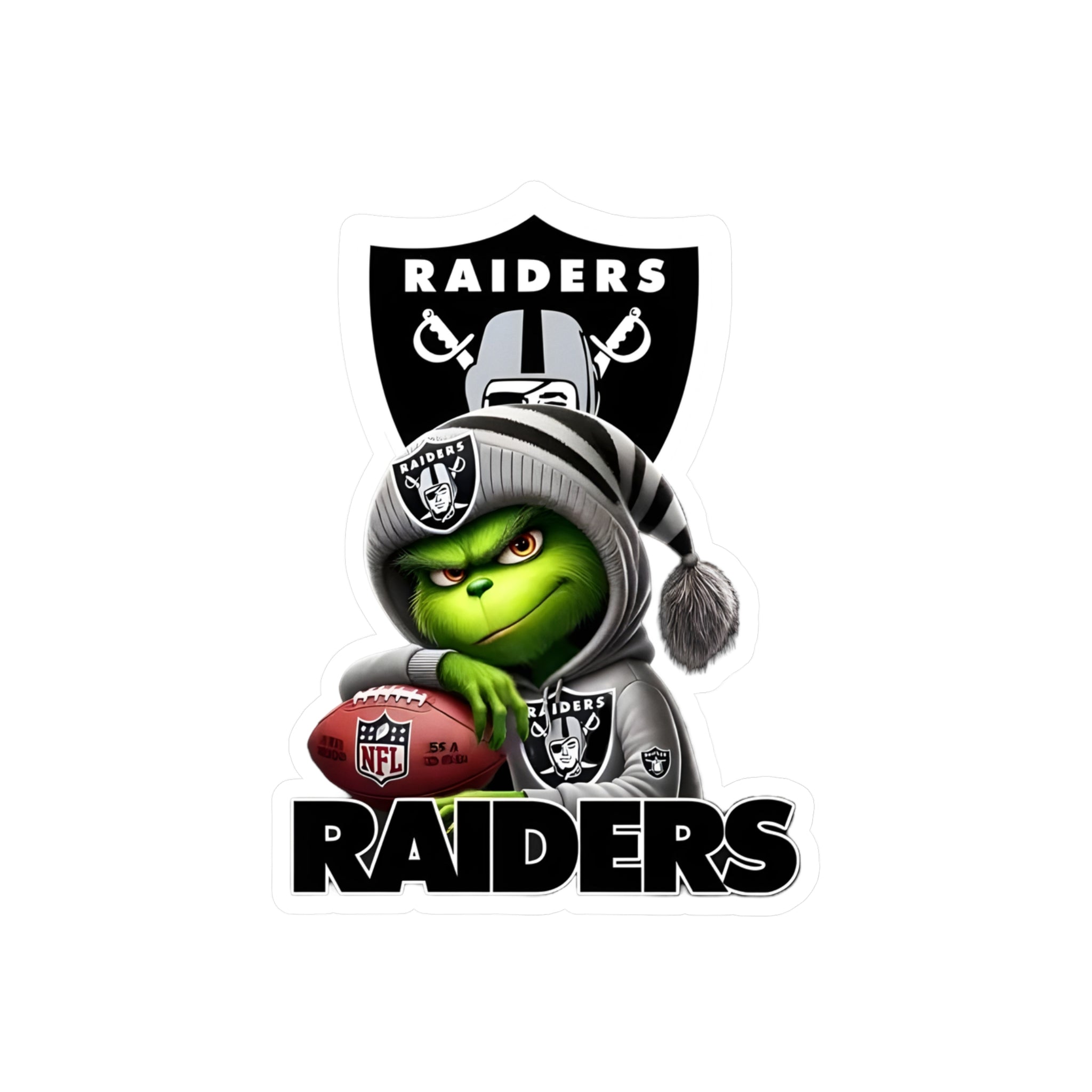 The Grinch - Raiders Vinyl Decal