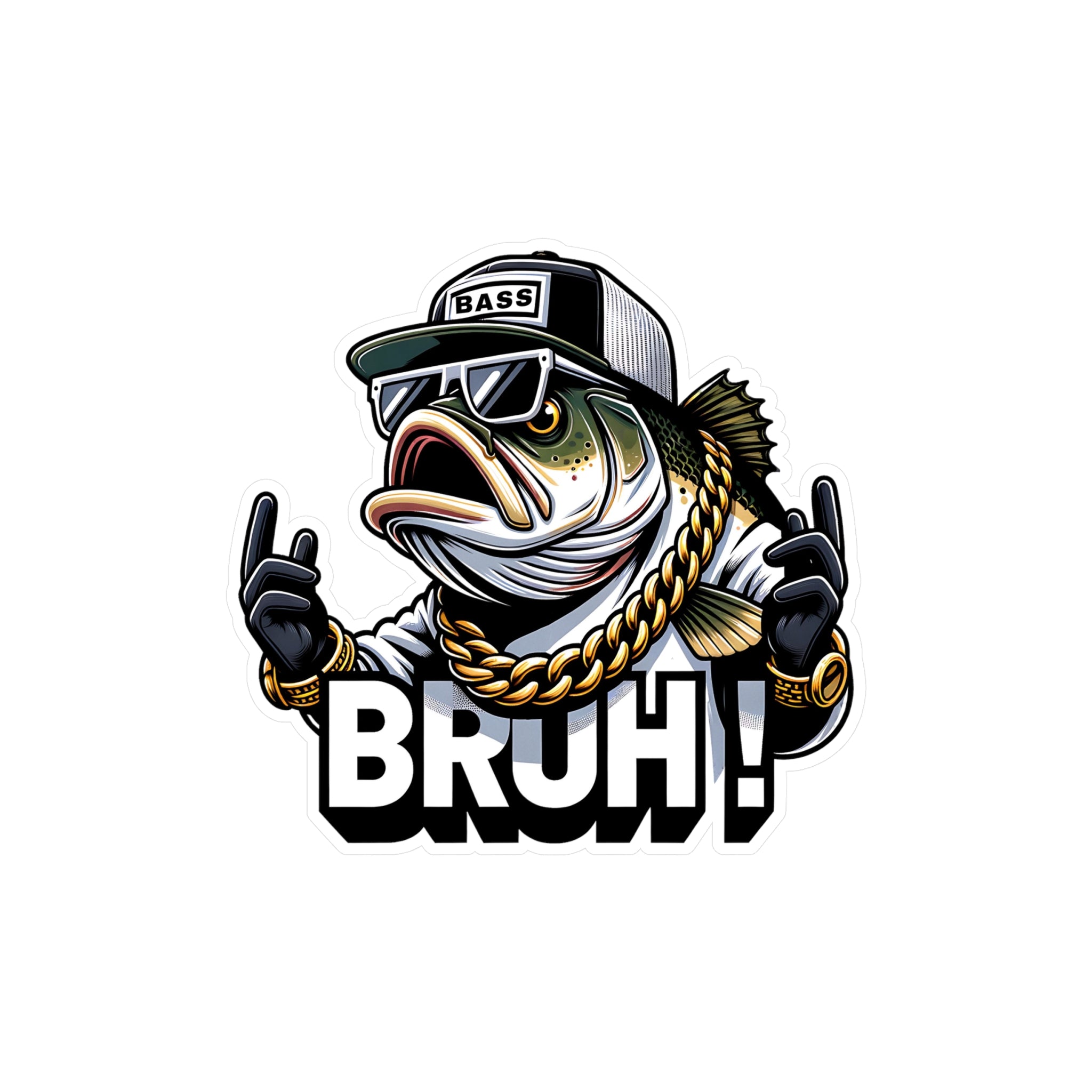 BRUH Fish Vinyl Decal
