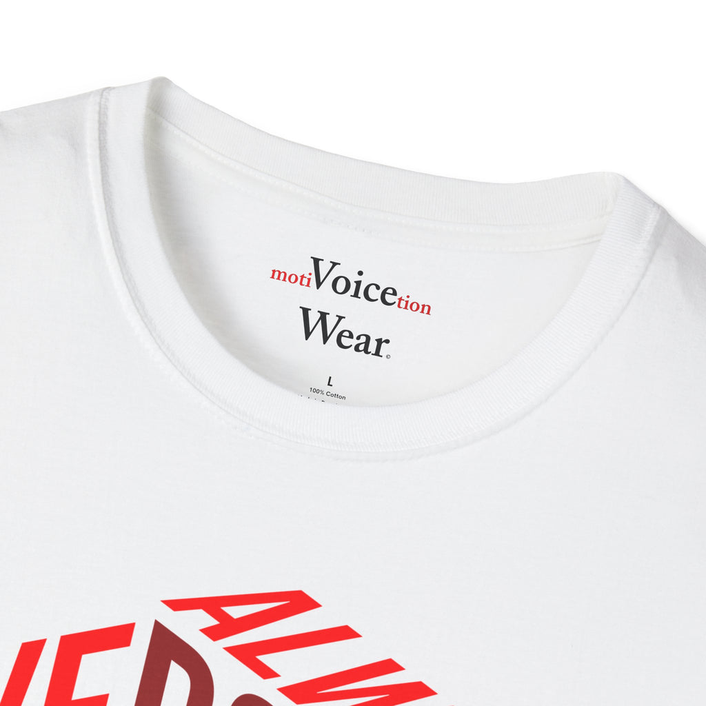 "Overcome Every Challenge (Red)" - "moti-Voice-tion Wear" T-Shirt