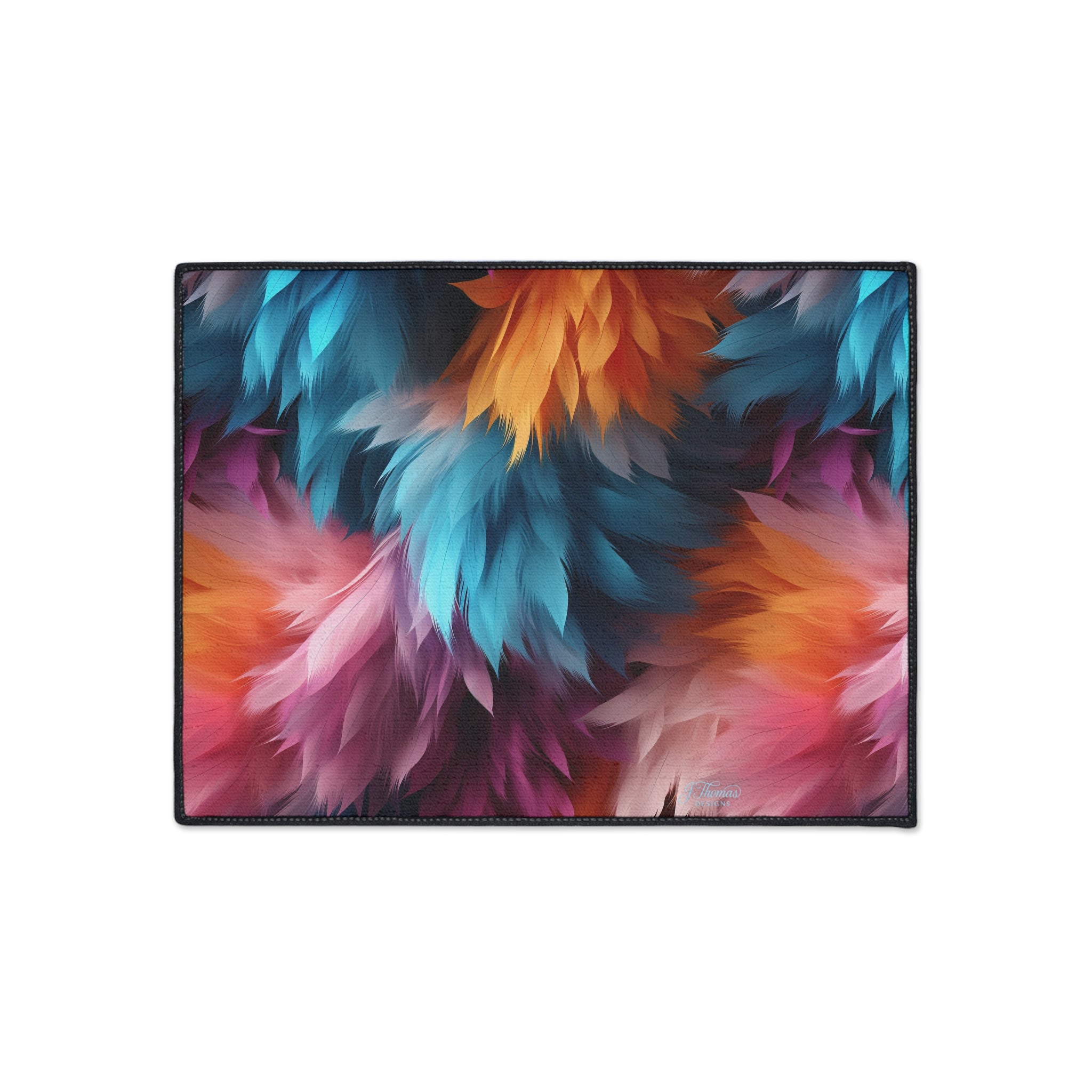 Heavy Duty Floor Mat – Colored Feathers
