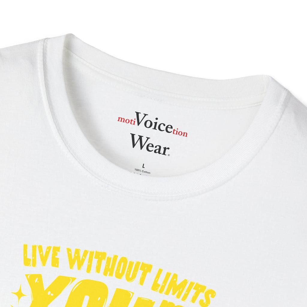 "Live Without Limits" - "moti-Voice-tion Wear" T-Shirt