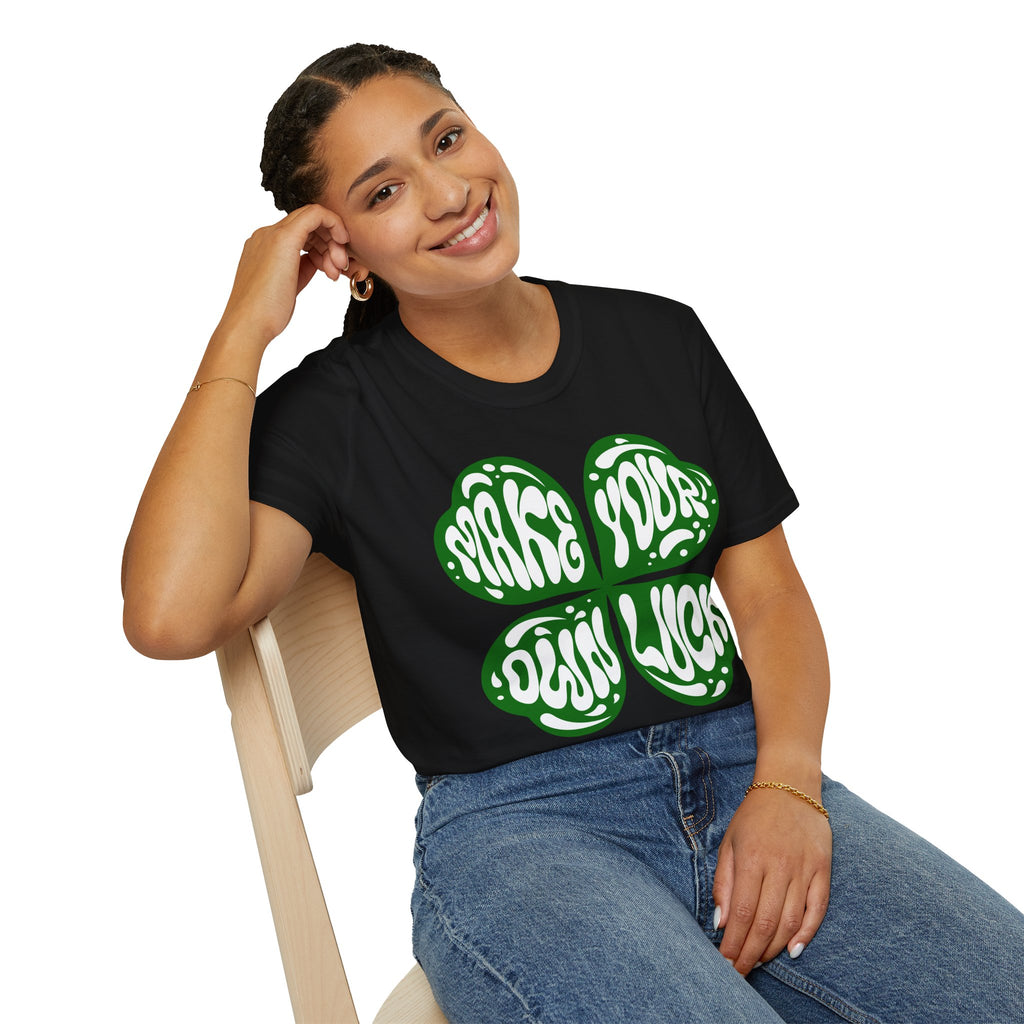 "Make Your Own Luck - White" - "moti-Voice-tion Wear" T-Shirt