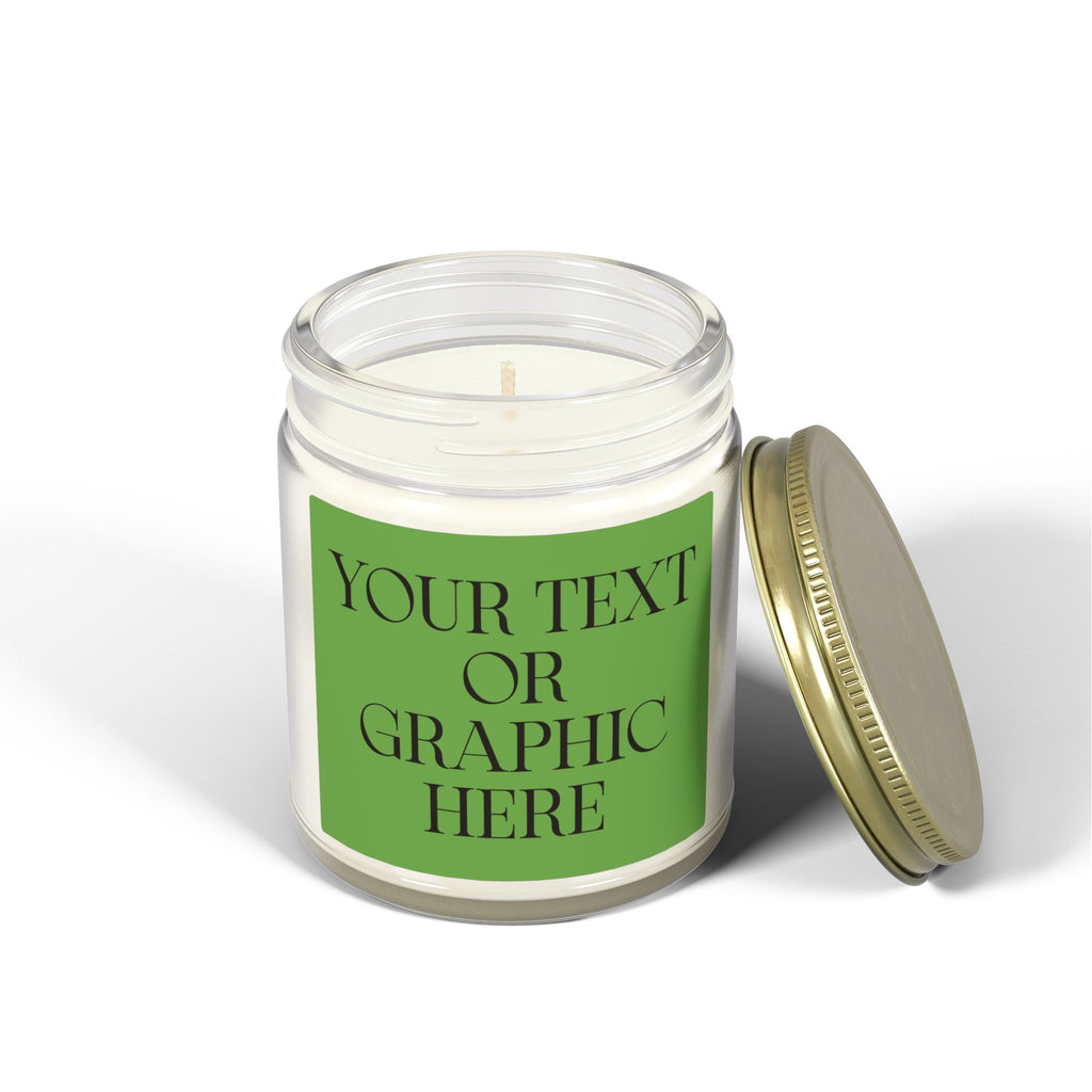Coconut Apricot Scented Candle — 4oz & 9oz Decorative Jar (Custom Label)
